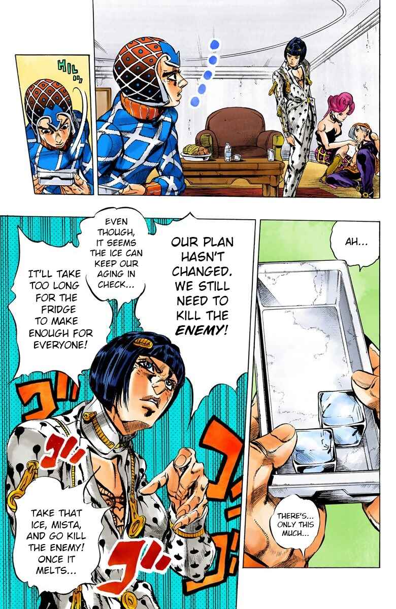 JoJo no Kimyou na Bouken: Part 5 - Ougon no Kaze Color-ban Chapter 50 - Page 15