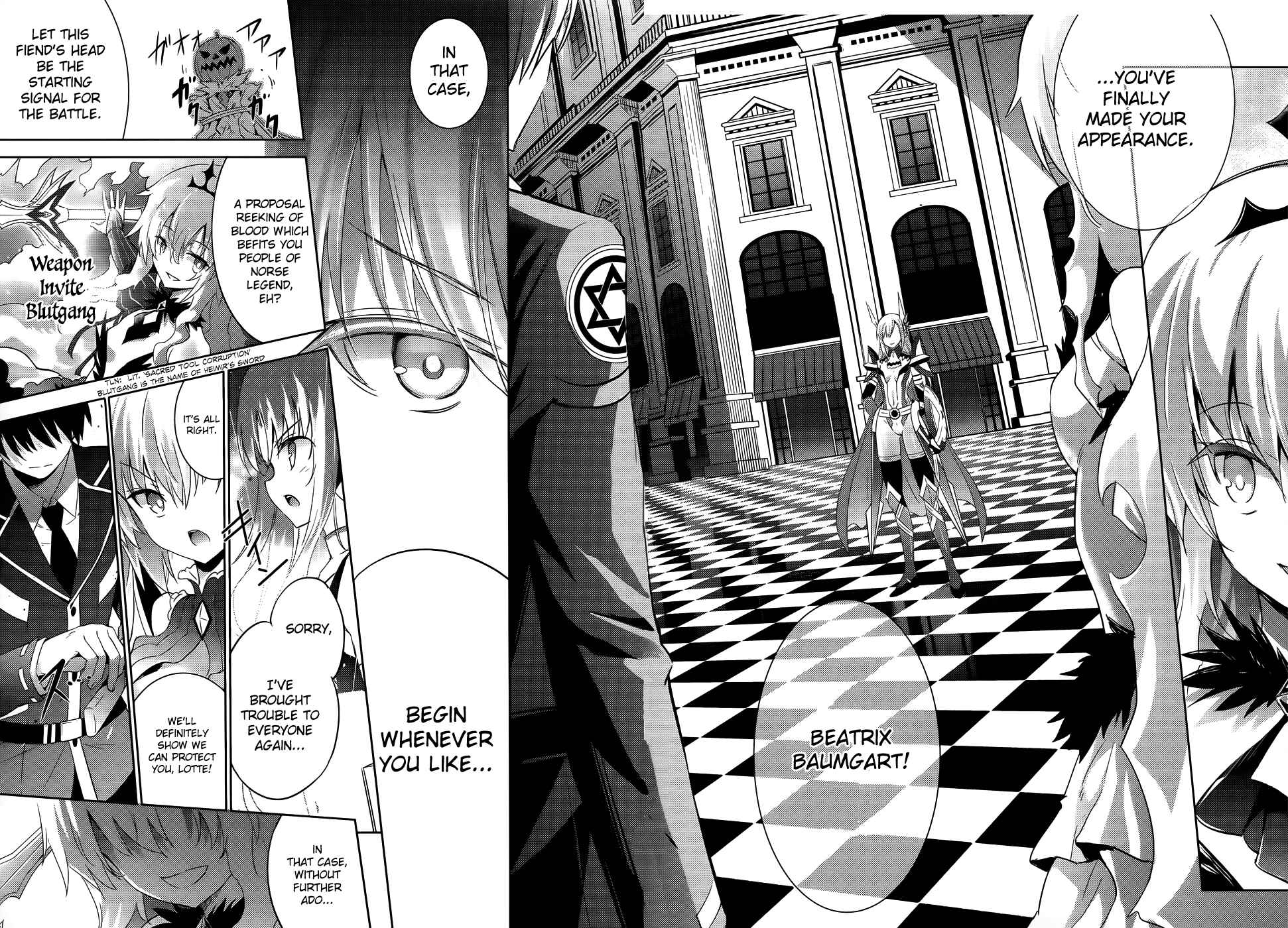 Magika no Kenshi to Shoukan Maou Chapter 24 - Page 12