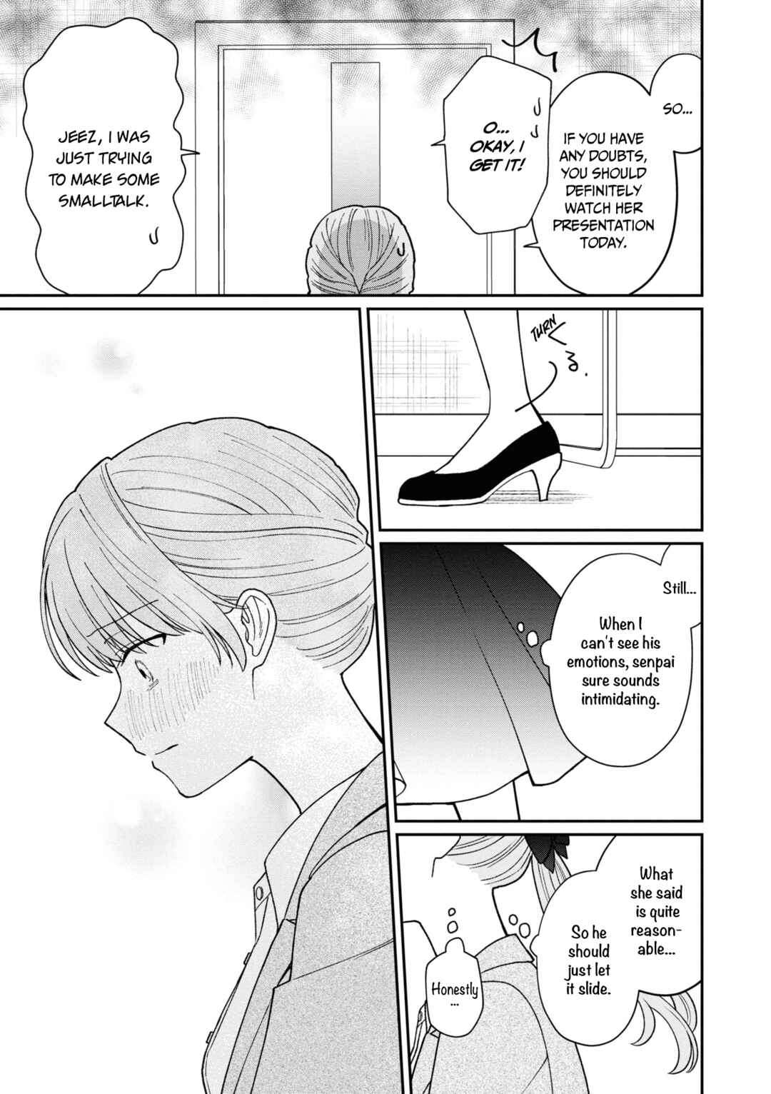 Kuuki ga "Yomeru" Shinnyuu Shain to Buaisou na Senpai Chapter 40 - Page 8