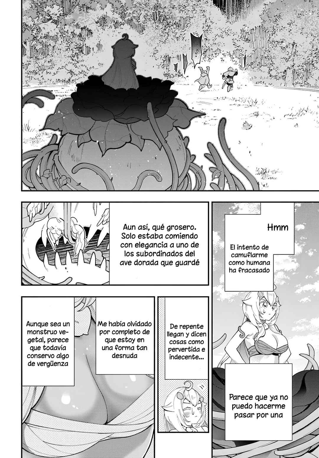 Shokubutsu Monster Musume Nikki: Seijo datta Watashi ga Uragirareta Hate ni Alraune ni Tensei Shite Shimatta node, kore kara wa Kougousei o Shinagara Shizuka ni Shokubutsu Life o Sugoshimasu Chapter 28 - Page 10