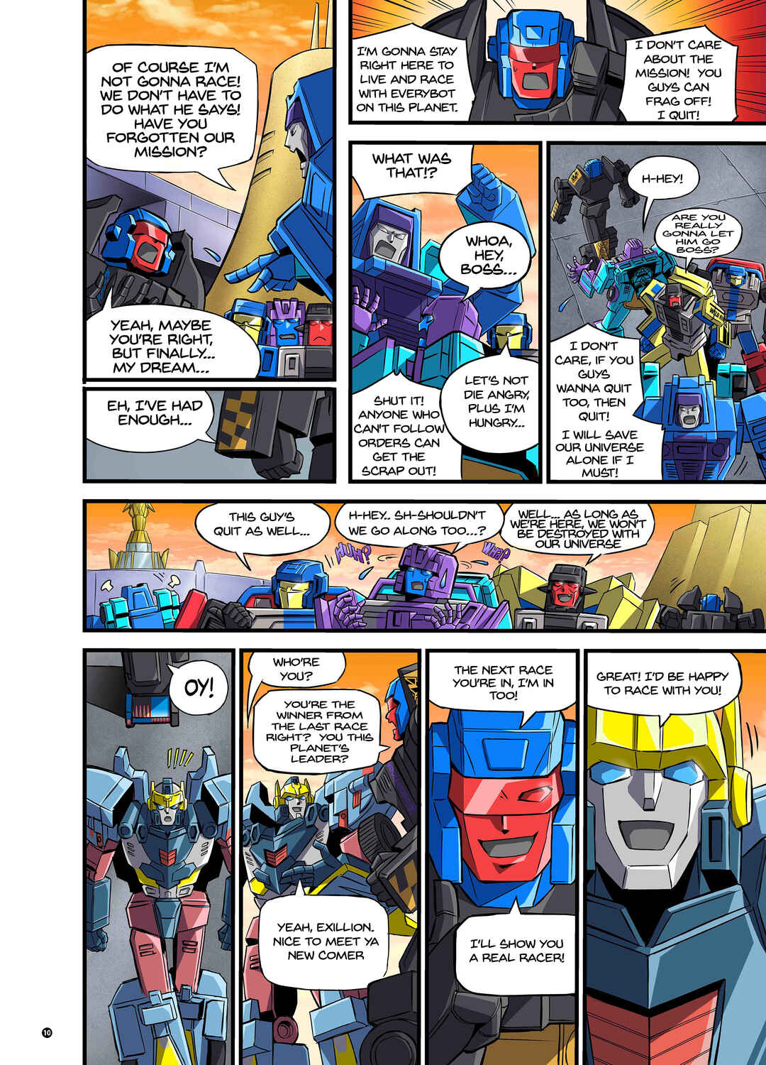 Transformers New Legends Chapter The Speedia 500 Mystery. - Page 10