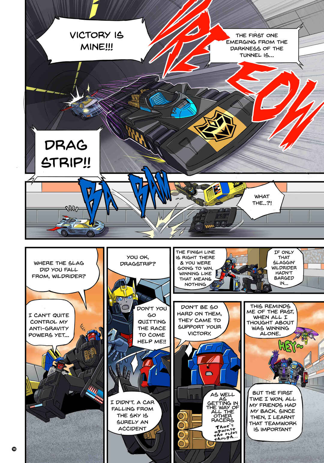 Transformers New Legends Chapter The Speedia 500 Mystery. - Page 18