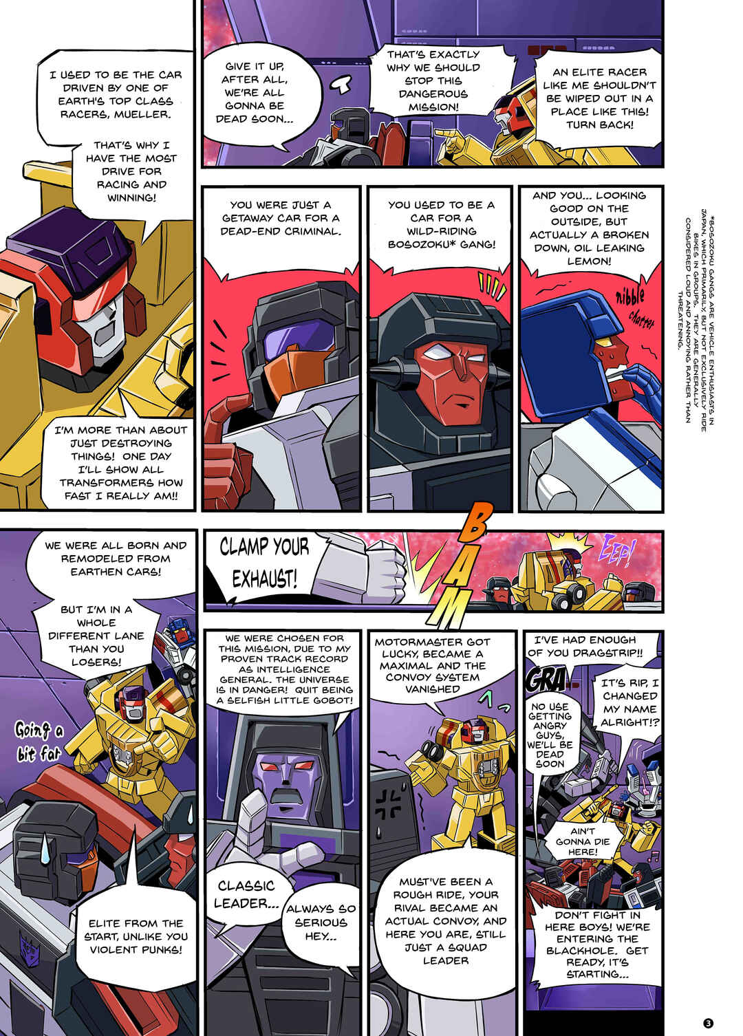 Transformers New Legends Chapter The Speedia 500 Mystery. - Page 3