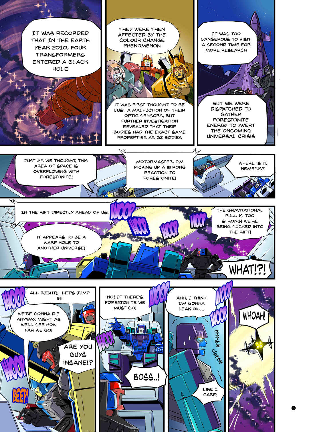 Transformers New Legends Chapter The Speedia 500 Mystery. - Page 5