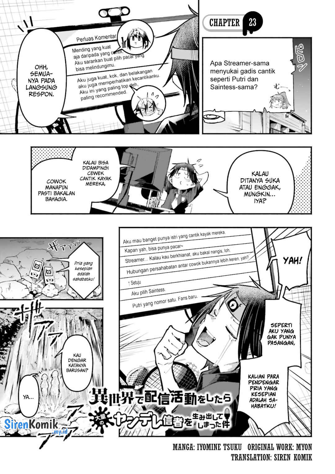 Isekai de Haishin Katsudou wo Shitara Tairyou no Yandere Shinja wo Umidashite Shimatta Ken Chapter 23 - Page 2