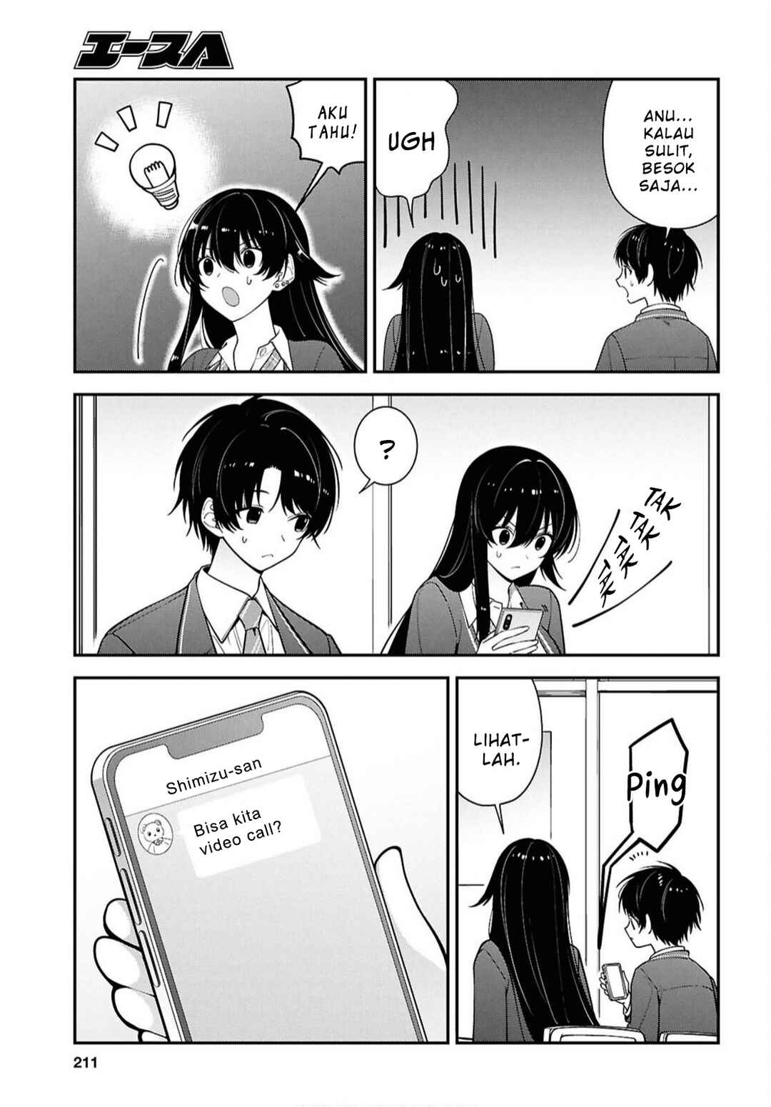 Tonari no Seki no Yankee Shimizu-san ga Kami wo Kuroku Sometekita Chapter 17 - Page 13