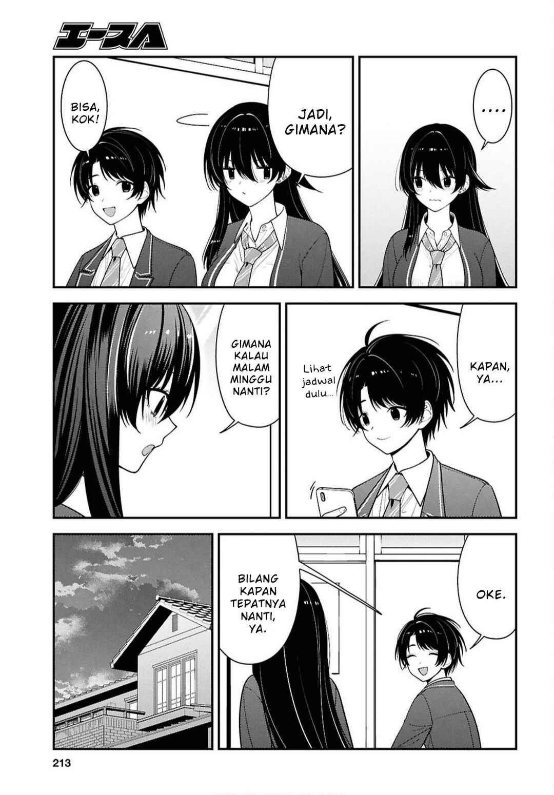 Tonari no Seki no Yankee Shimizu-san ga Kami wo Kuroku Sometekita Chapter 17 - Page 15