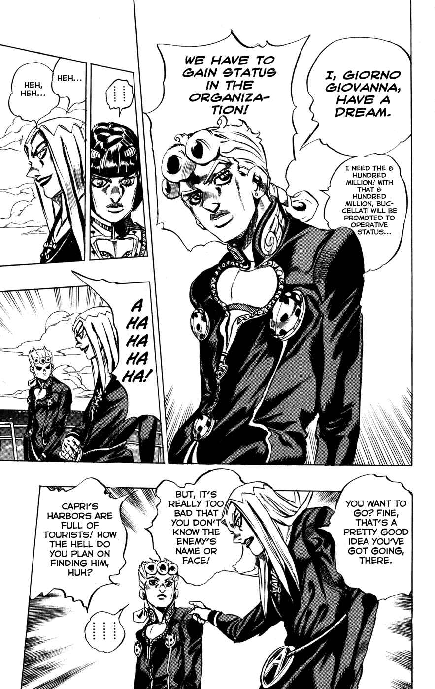 JoJo no Kimyou na Bouken: Part 5 - Ougon no Kaze Chapter 23 - Page 17