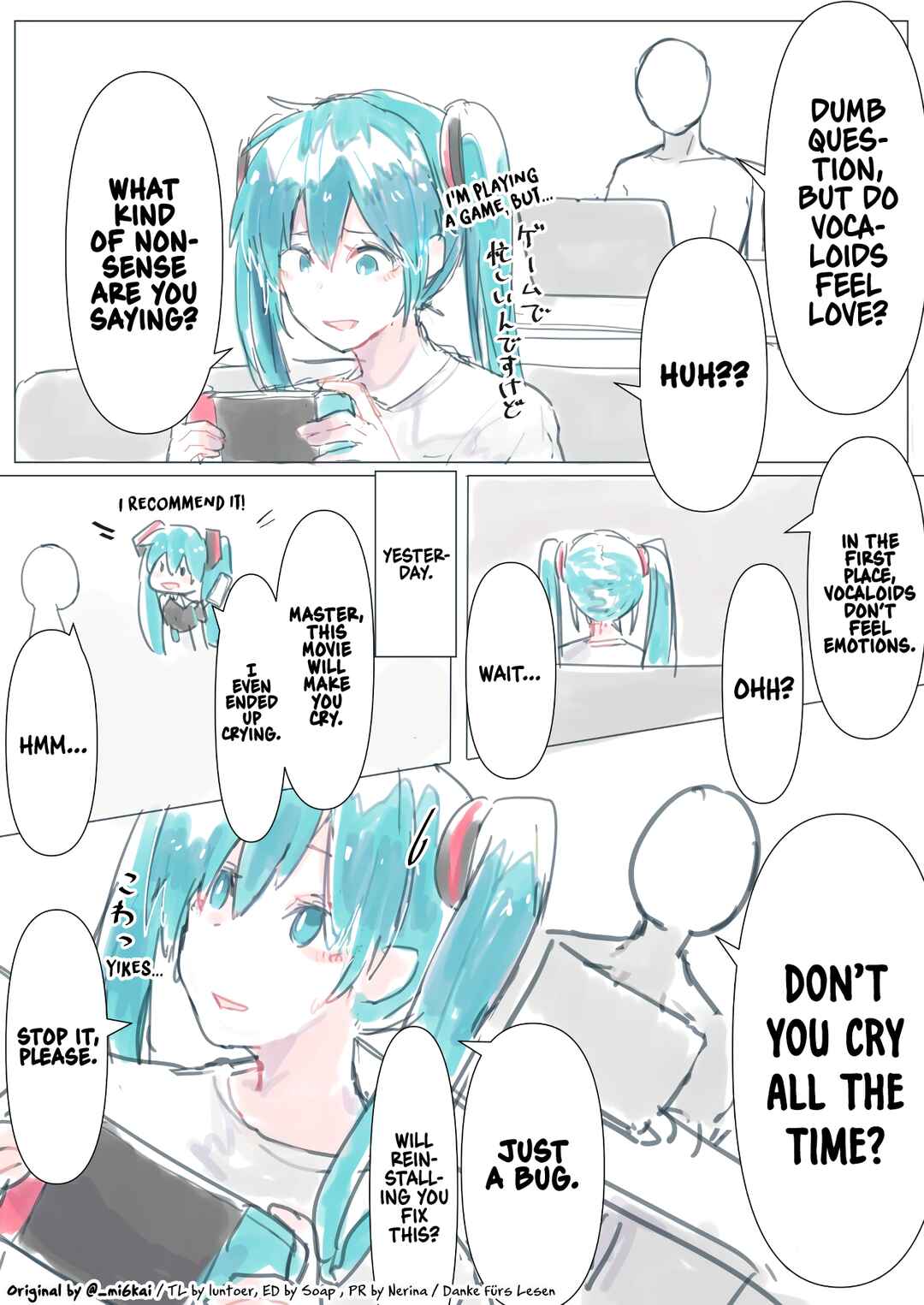 VOCALOID - The Daily Life of Master & Hatsune Miku (Doujinshi) Chapter 6 - Page 1