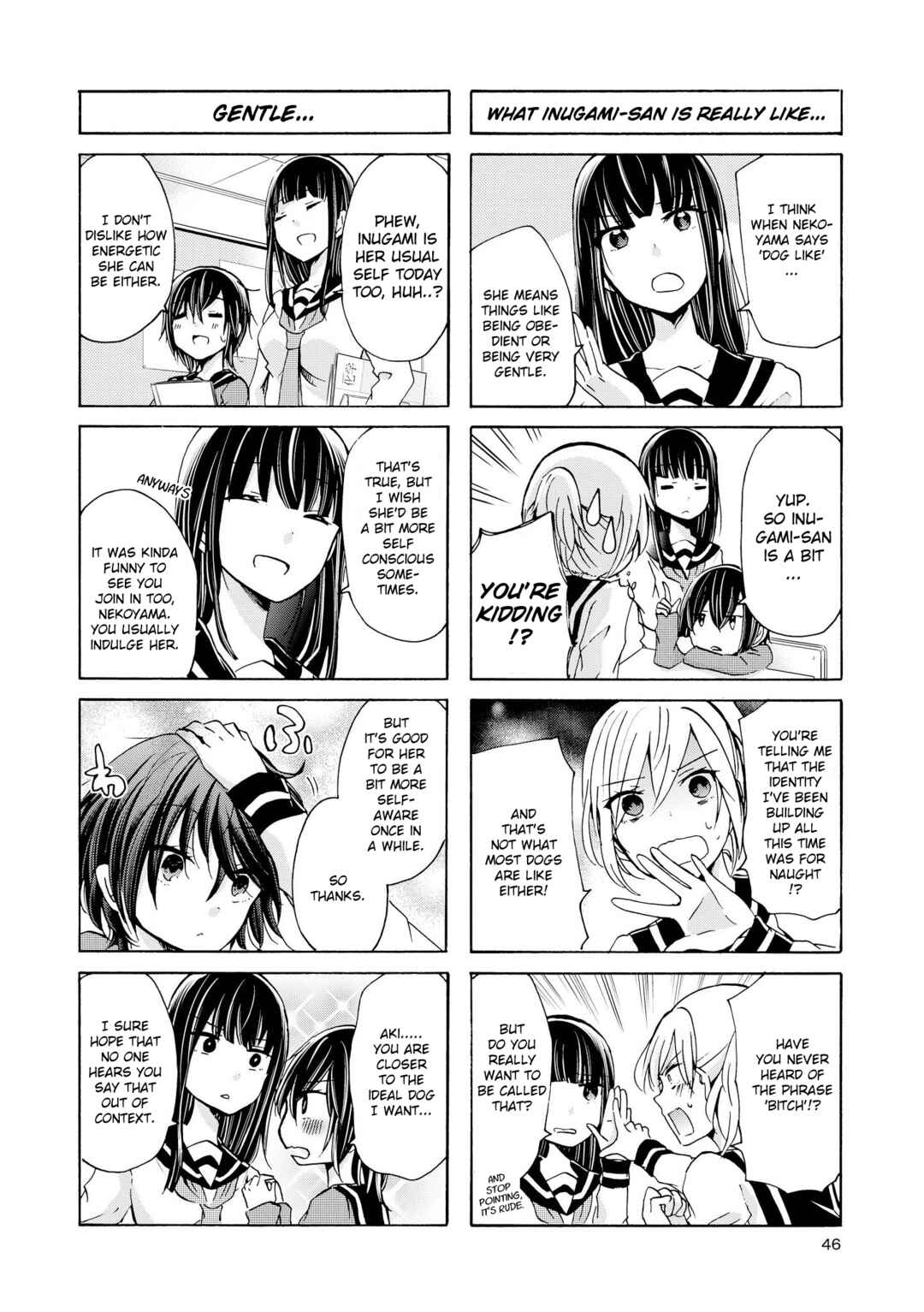 Inugami-san to Nekoyama-san Chapter 55 - Page 4