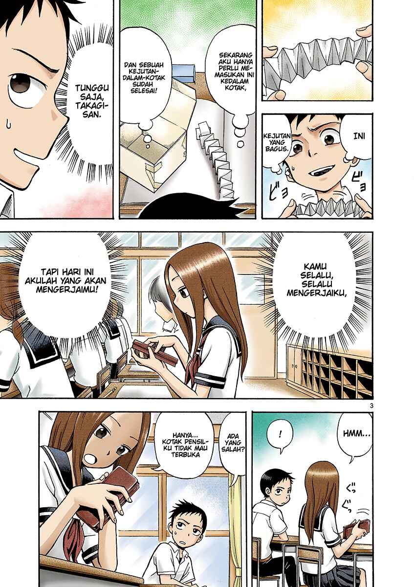 Karakai Jouzu no Takagi-san (Official Colored) Chapter 1 - Page 5