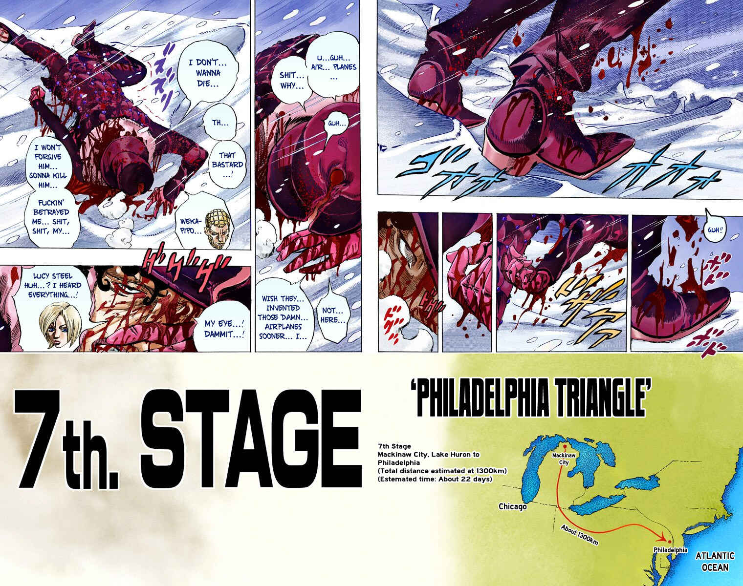 JoJo no Kimyou na Bouken: Part 7 - Steel Ball Run Color-ban Chapter 55 - Page 27