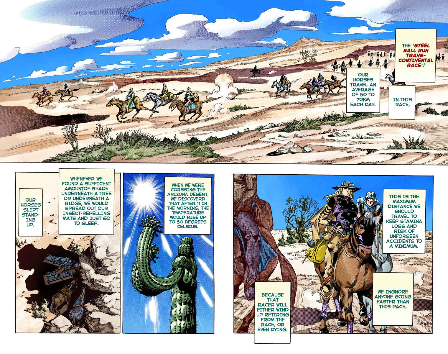 JoJo no Kimyou na Bouken: Part 7 - Steel Ball Run Color-ban Chapter 55 - Page 3
