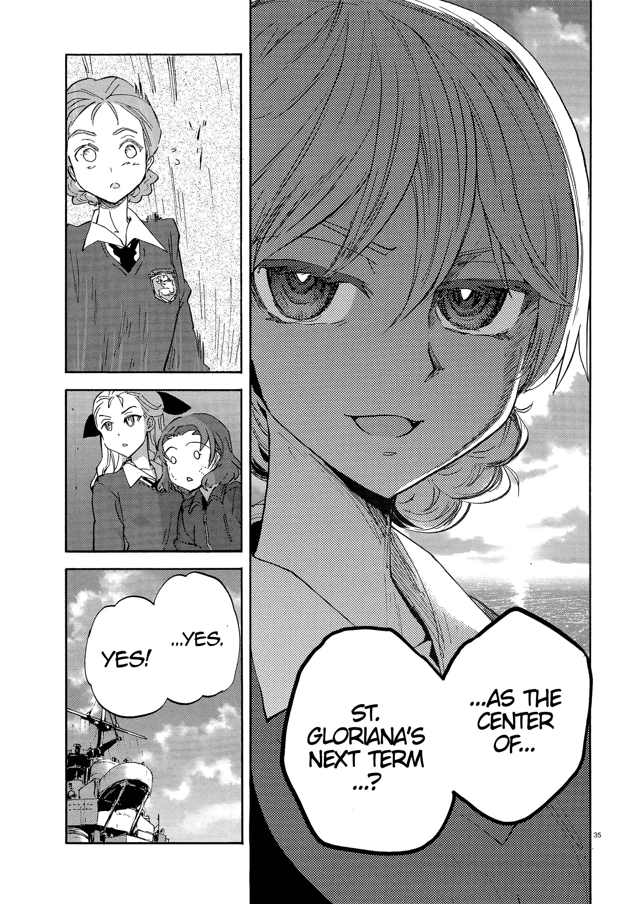 Girls und Panzer: Ribbon no Musha Chapter 22 - Page 35