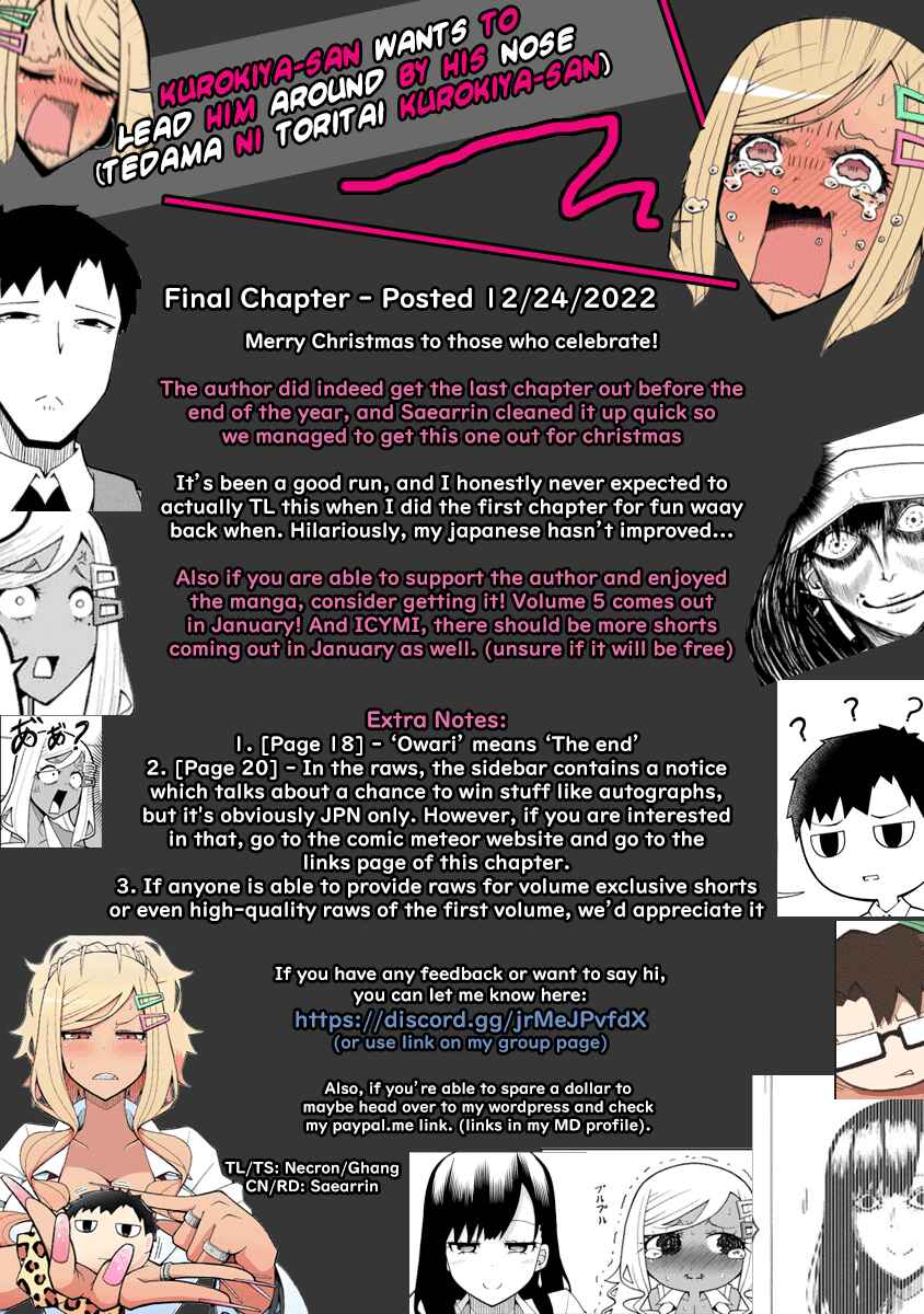 Tedama ni Toritai Kurokiya-san Chapter 38 - Page 21
