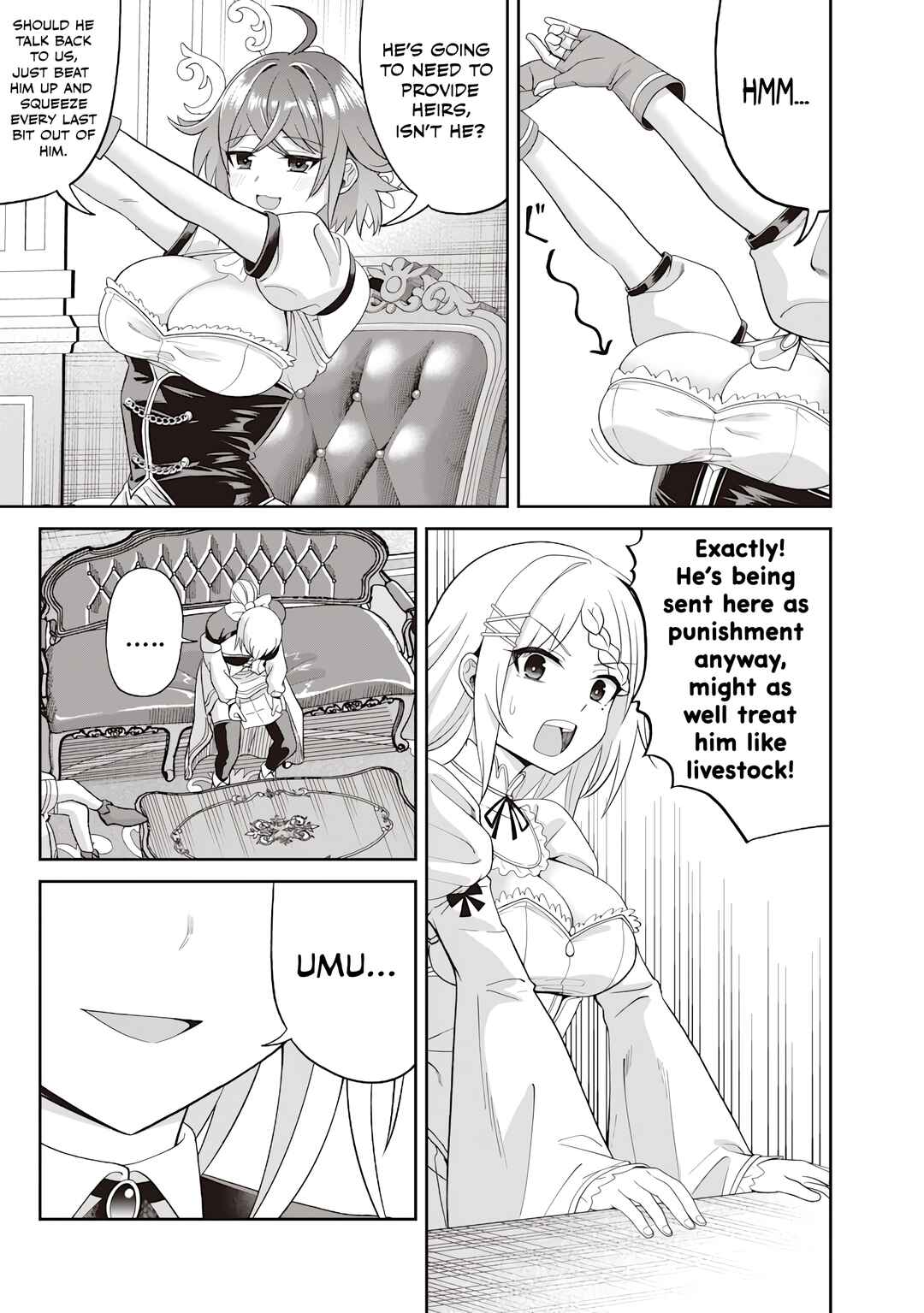 Dokushin Kizoku: Danjohi 1:99 Sekai no Akuyaku Reisoku Chapter 1 - Page 48