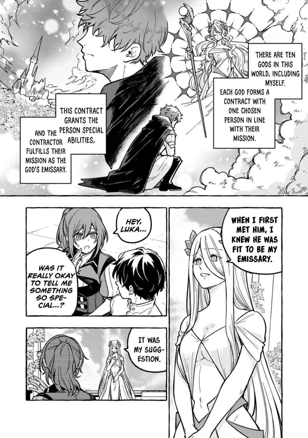 Megami no Daikousha to Natta Shounen, Banjou no Ou to Naru Chapter 2.1 - Page 3