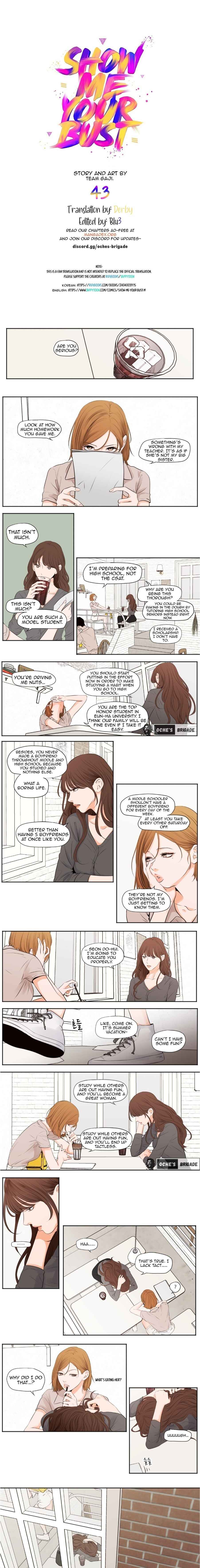 Show Me Your Bust Chapter 43 - Page 1