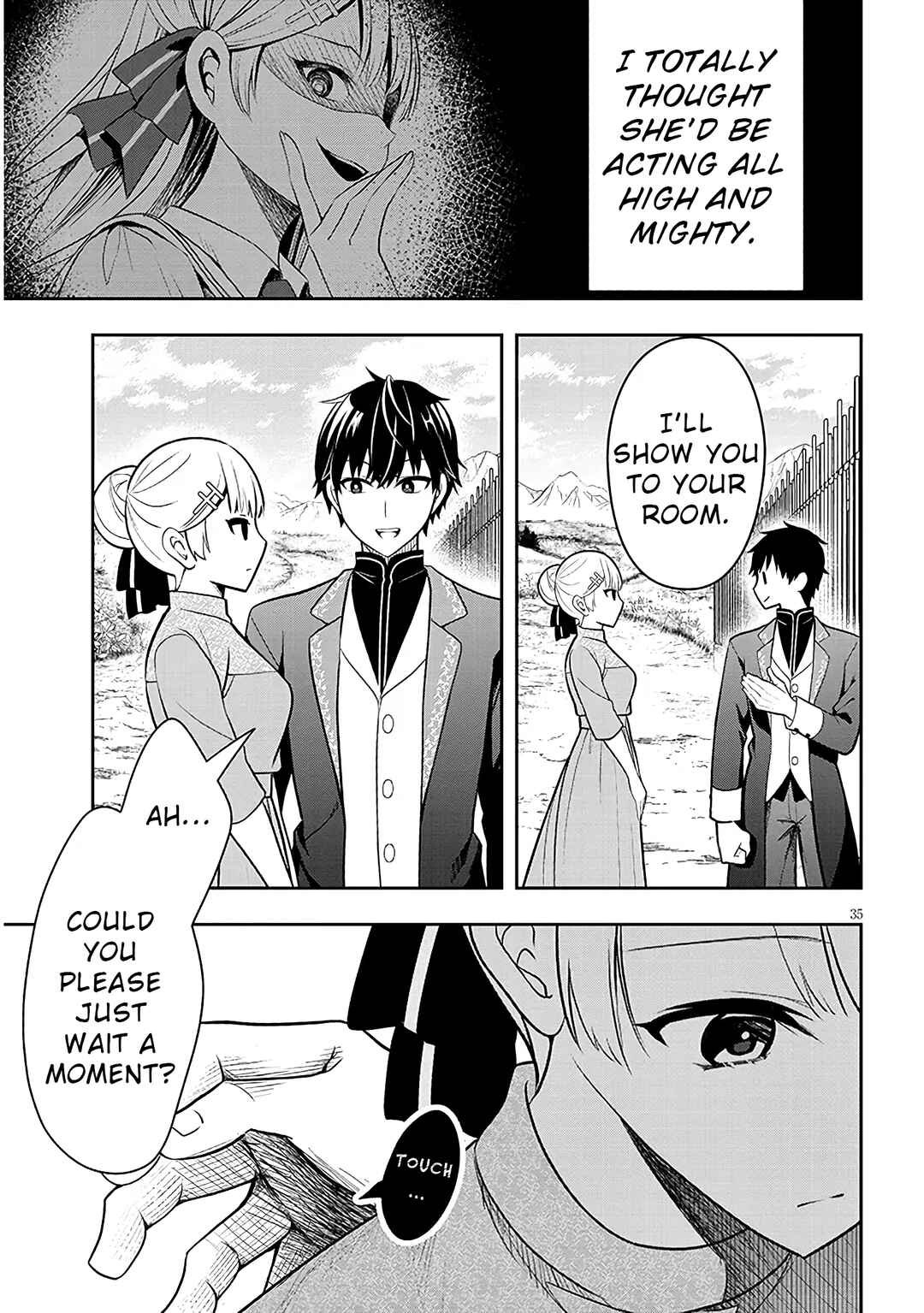 Henkyou Mobu Kizoku no Uchi ni Totsuidekita Akuyaku Reijou ga, Mechakucha Dekiru Ii Yome nandaga? Chapter 1 - Page 35