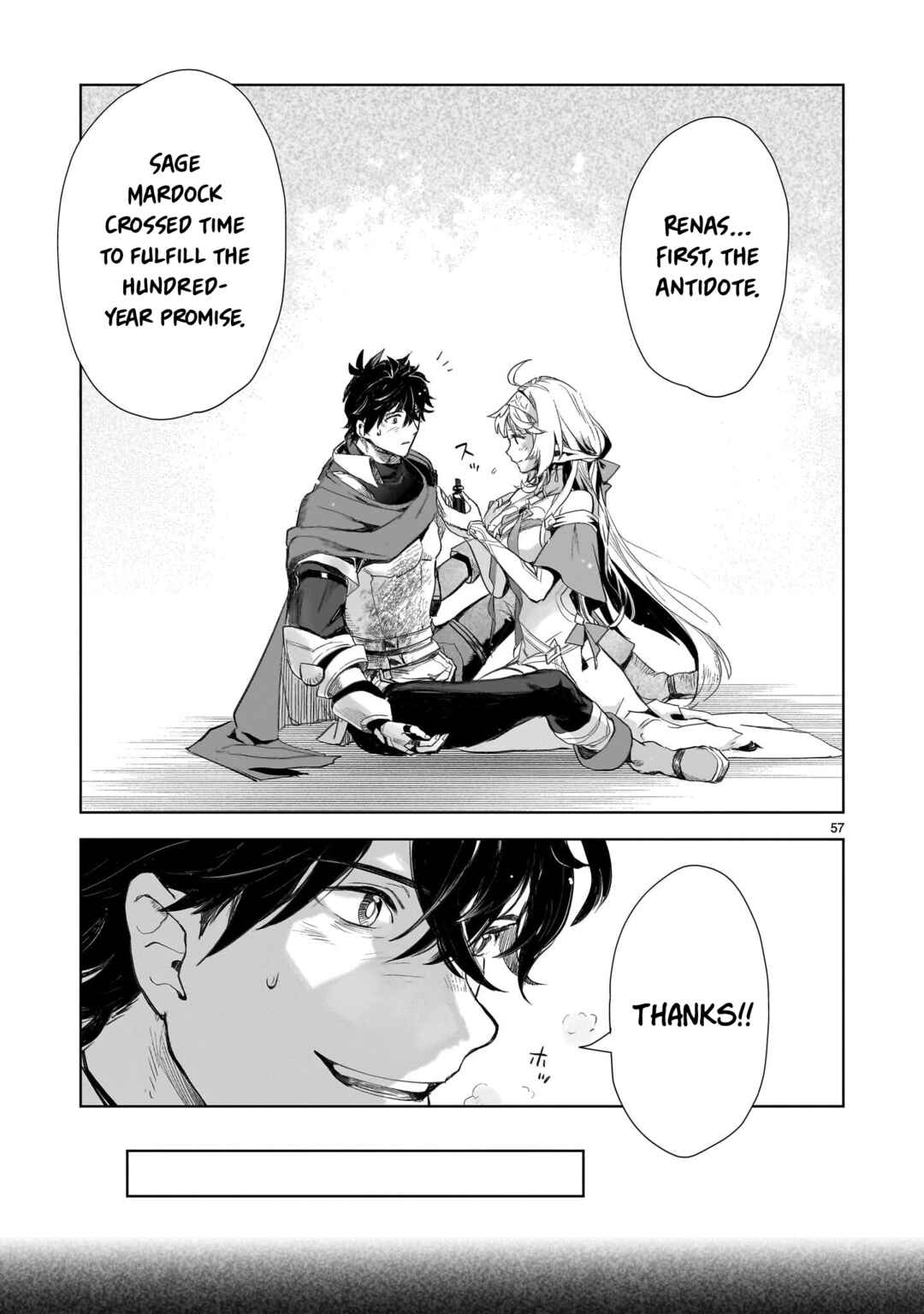Elf Tsuma to Hajimeru Yuukyuu no Tabi: Densetsu no Yuusha, Aisuru Elf to Tomoni 100-nenmae ni Sukutta Sekai o Tabi Suru Chapter 1 - Page 48