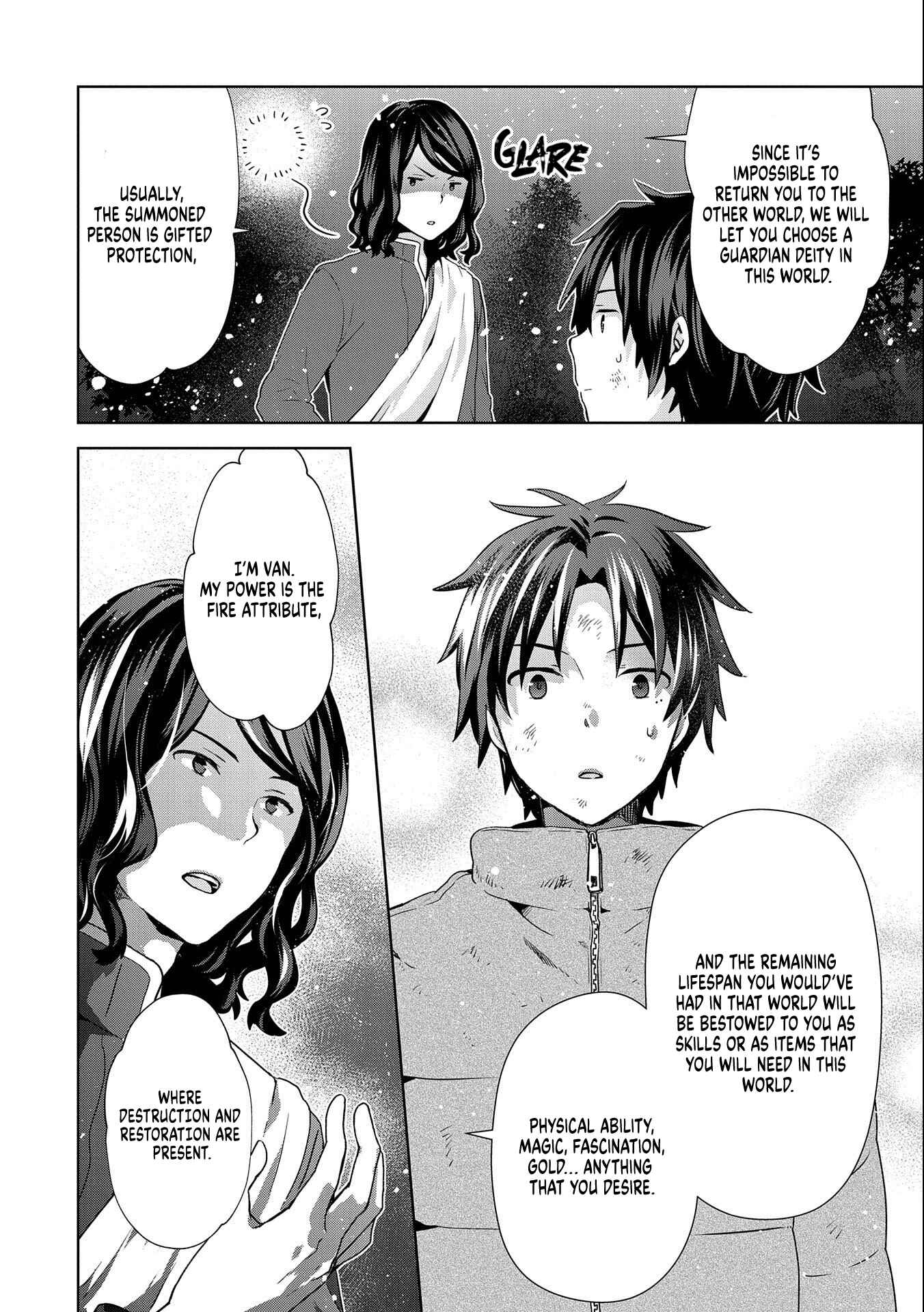 Isekai ni Ten'i Shitara Yama no Naka datta. Handou de Tsuyosa yori mo Kaitekisa wo Erabimashita Chapter 2 - Page 12