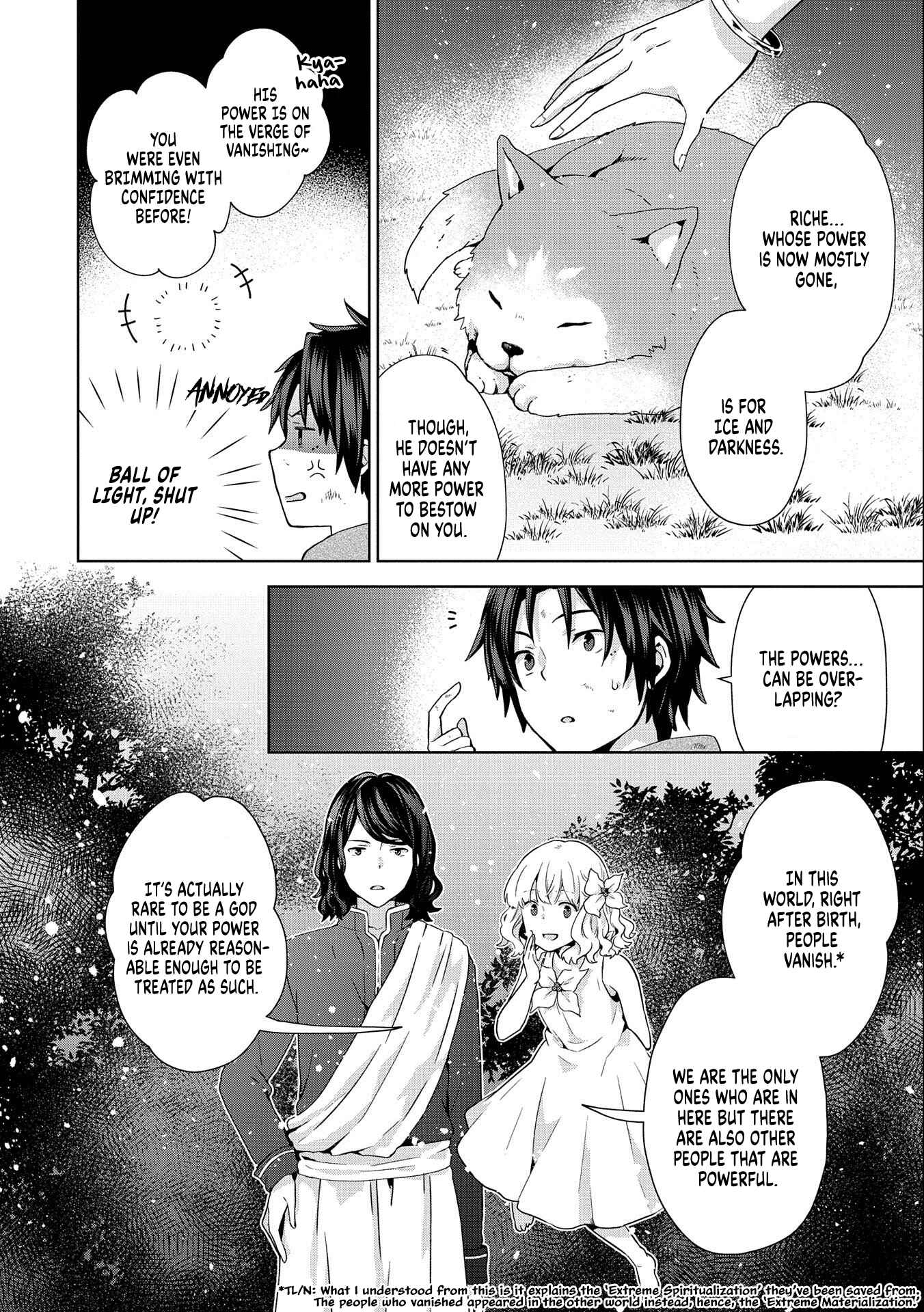 Isekai ni Ten'i Shitara Yama no Naka datta. Handou de Tsuyosa yori mo Kaitekisa wo Erabimashita Chapter 2 - Page 14