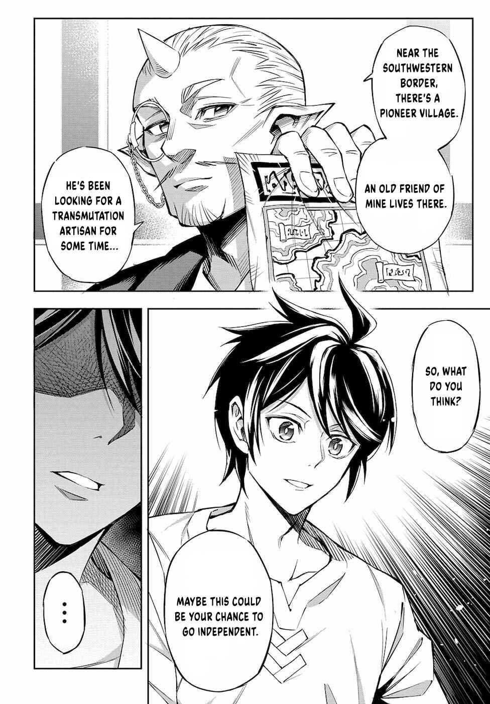 Meikyuu Teikoku no Tsukurikata - Renseijutsushi wa Mazu Risou no Mura wo Kaitaku Shimasu Chapter 1 - Page 37
