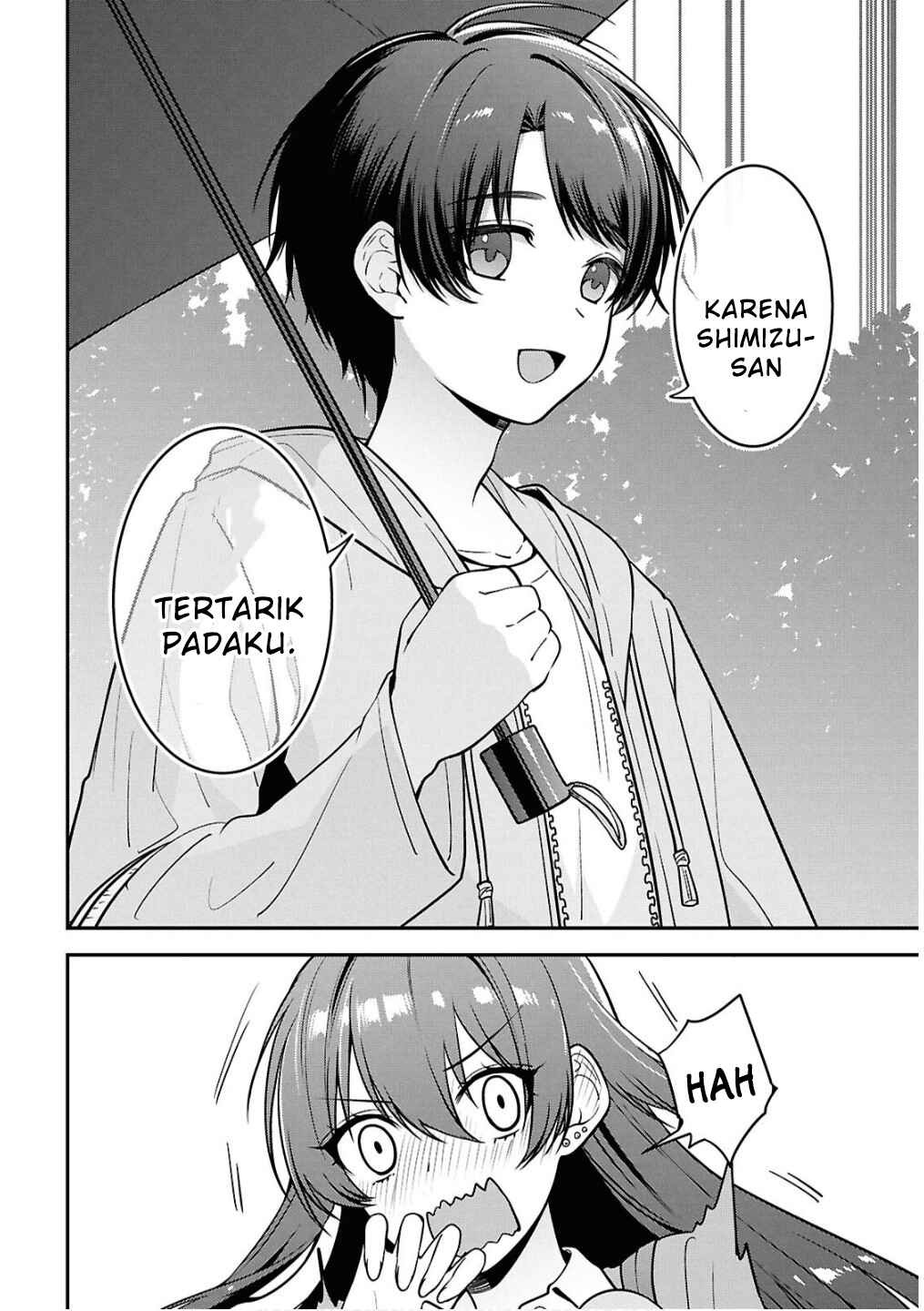 Tonari no Seki no Yankee Shimizu-san ga Kami wo Kuroku Sometekita Chapter 8 - Page 22