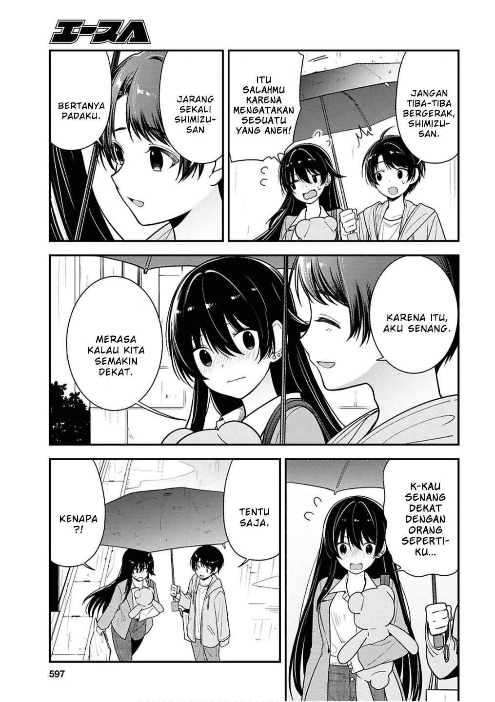 Tonari no Seki no Yankee Shimizu-san ga Kami wo Kuroku Sometekita Chapter 8 - Page 23