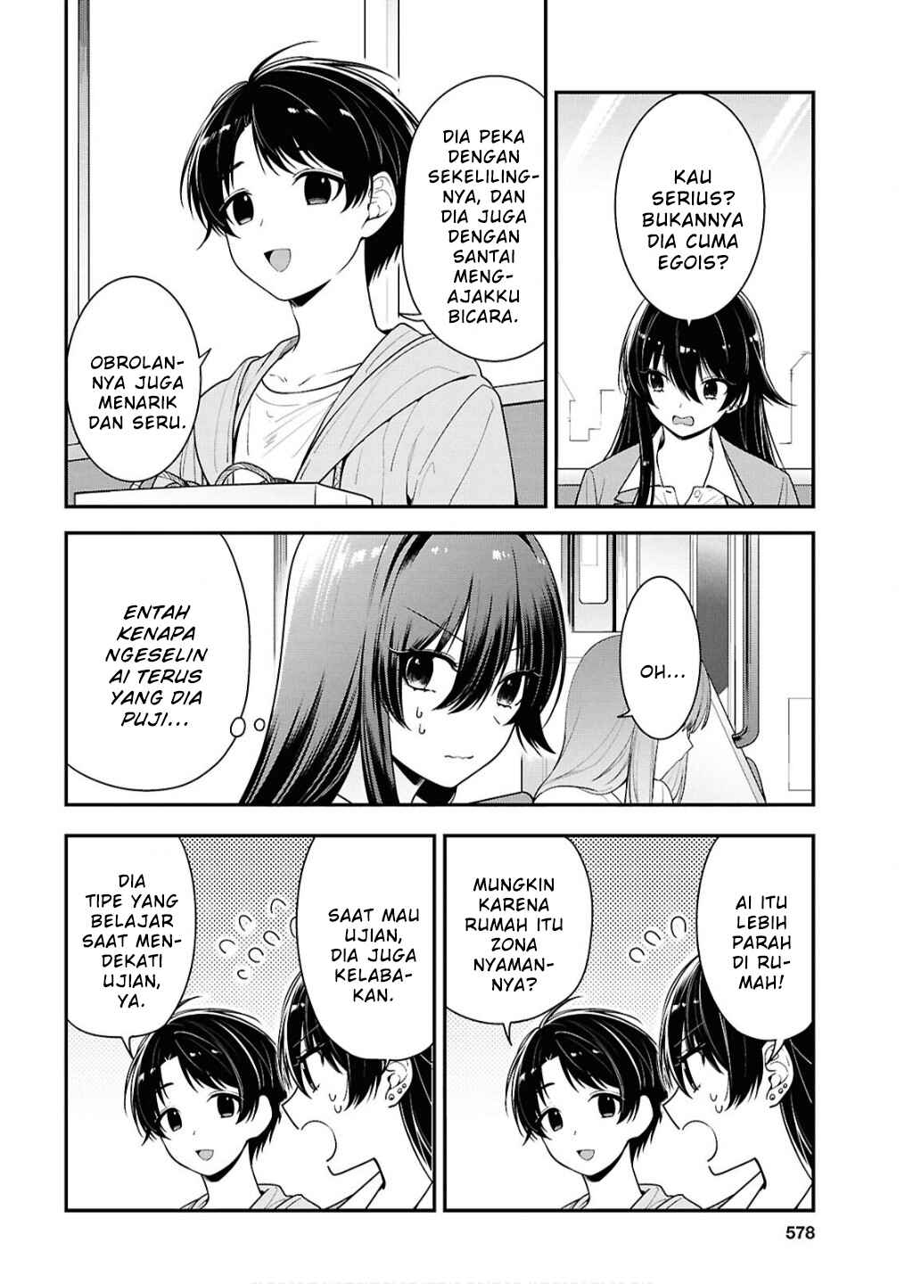 Tonari no Seki no Yankee Shimizu-san ga Kami wo Kuroku Sometekita Chapter 8 - Page 4