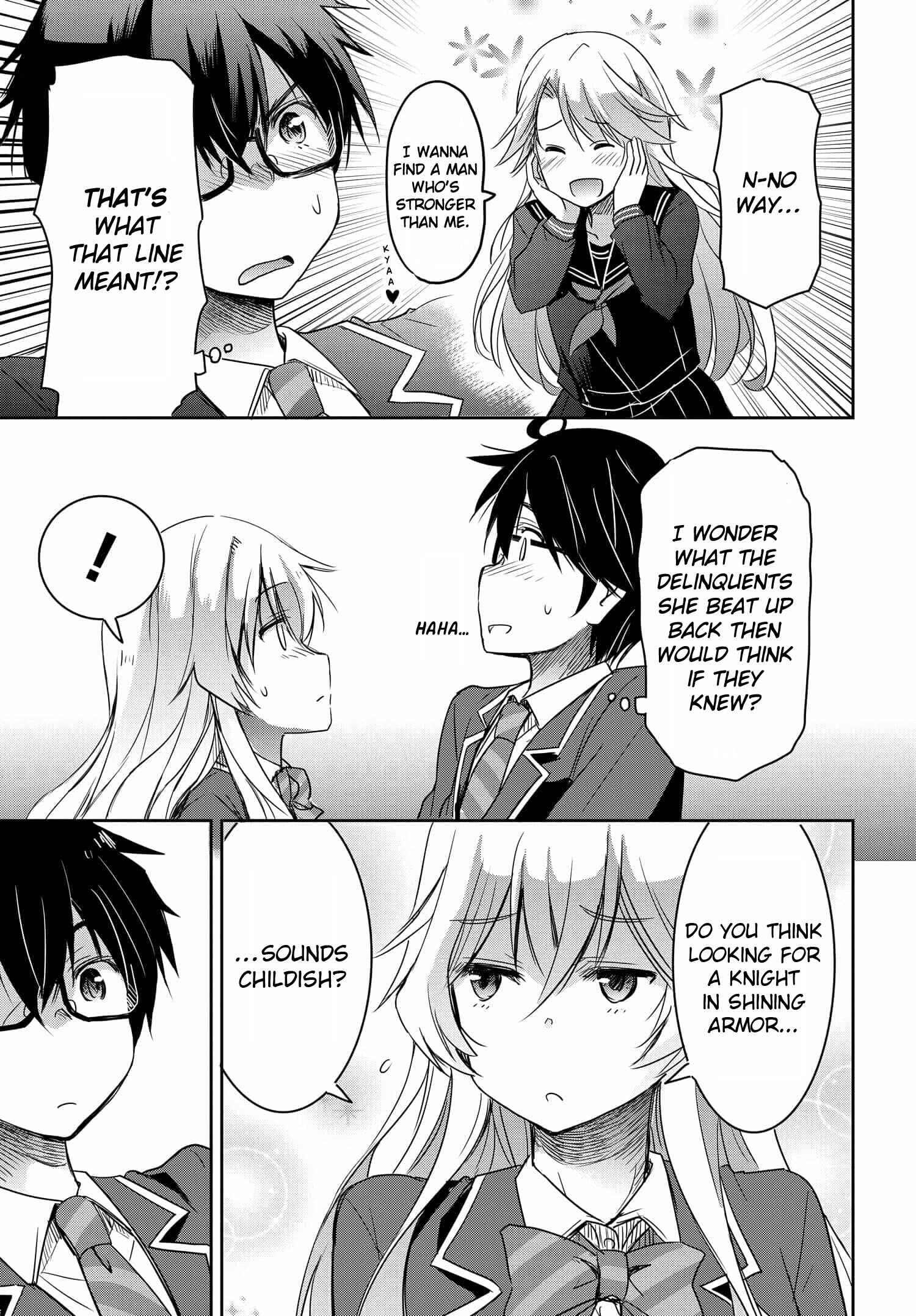 Watashi yori Tsuyoi Otoko to Kekkon shitai no - Seiso na Biji Seito Kaichou (Jitsu wa Moto Banchou) no Himitsu wo Shiru Inkya (Jitsu wa Kanojo wo Koeru Saikyou no Yankee) Chapter 1 - Page 38