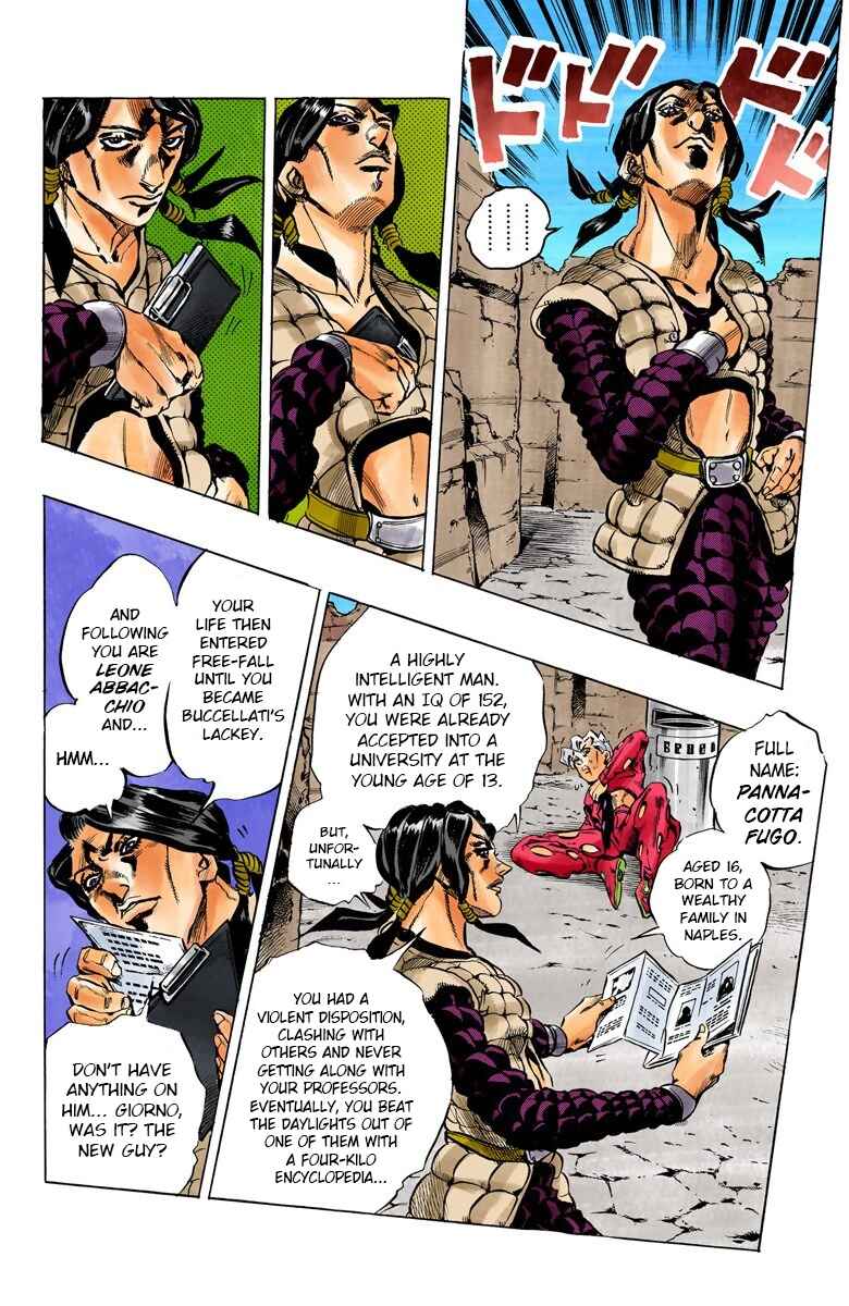 JoJo no Kimyou na Bouken: Part 5 - Ougon no Kaze Color-ban Chapter 40 - Page 14