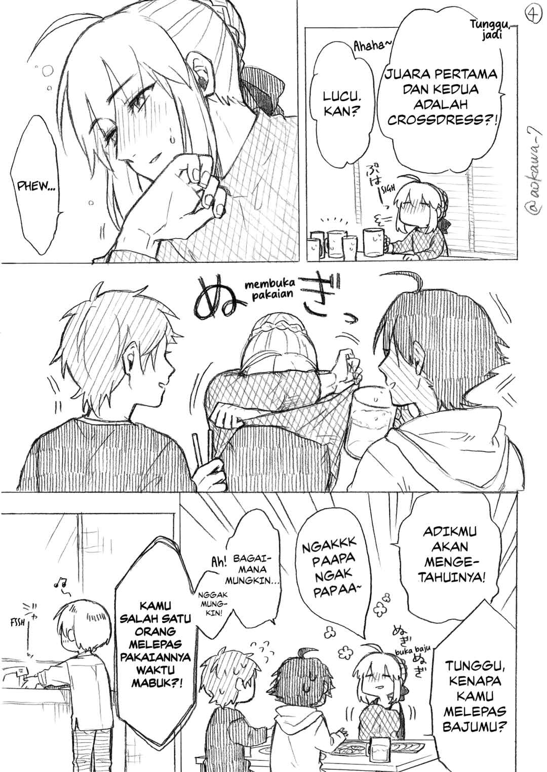 Josou Cosplayer ni Otouto ga Dekiru Manga Chapter 8.1 - Page 5