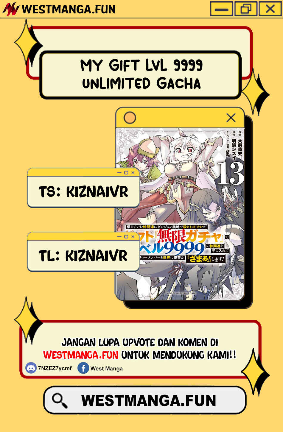 Shinjiteita Nakamatachi ni Dungeon Okuchi de Korosarekaketa ga Gift "Mugen Gacha" de Level 9999 no Nakamatachi wo Te ni Irete Moto Party Member to Sekai ni Fukushuu & "Zamaa!" Shimasu! Chapter 161 - Page 1