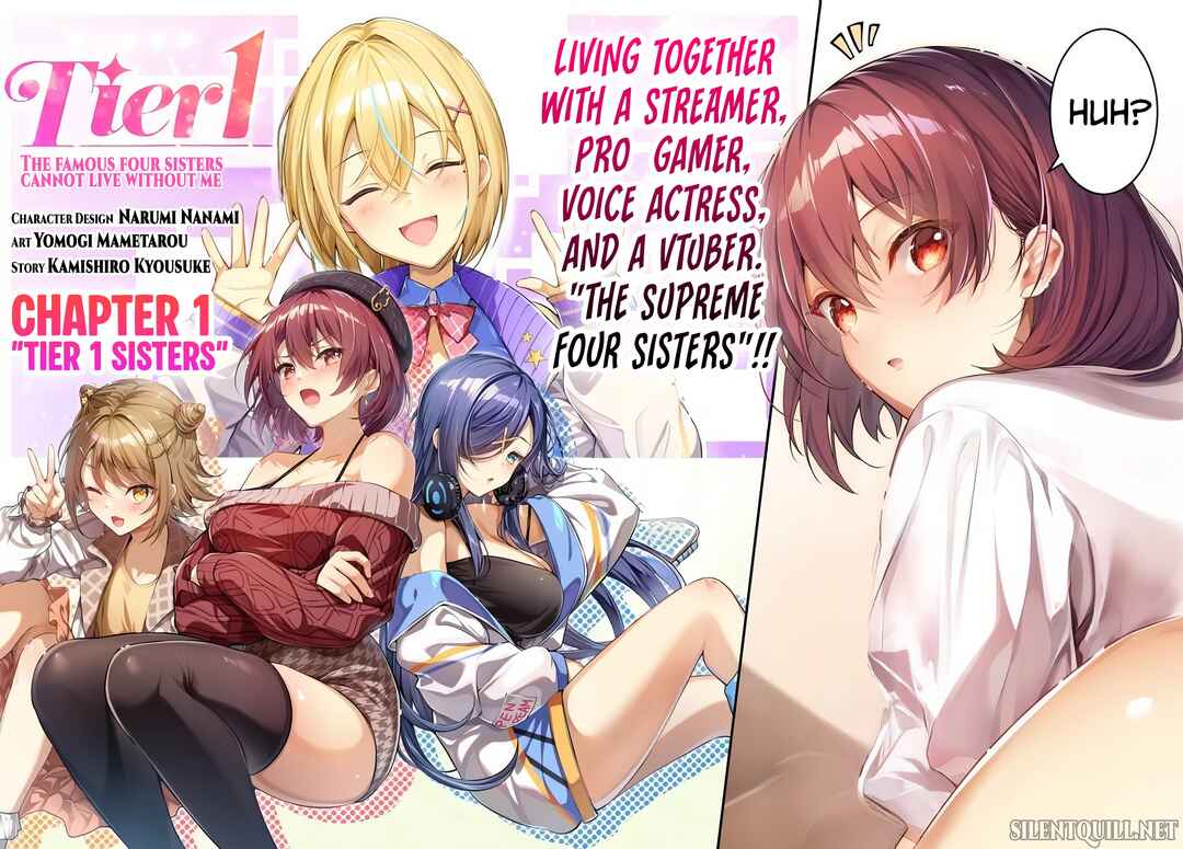 Tier 1 Shimai - Yuumei Yonshimai wa Boku nashi de wa Ikirarenai Chapter 1 - Page 3
