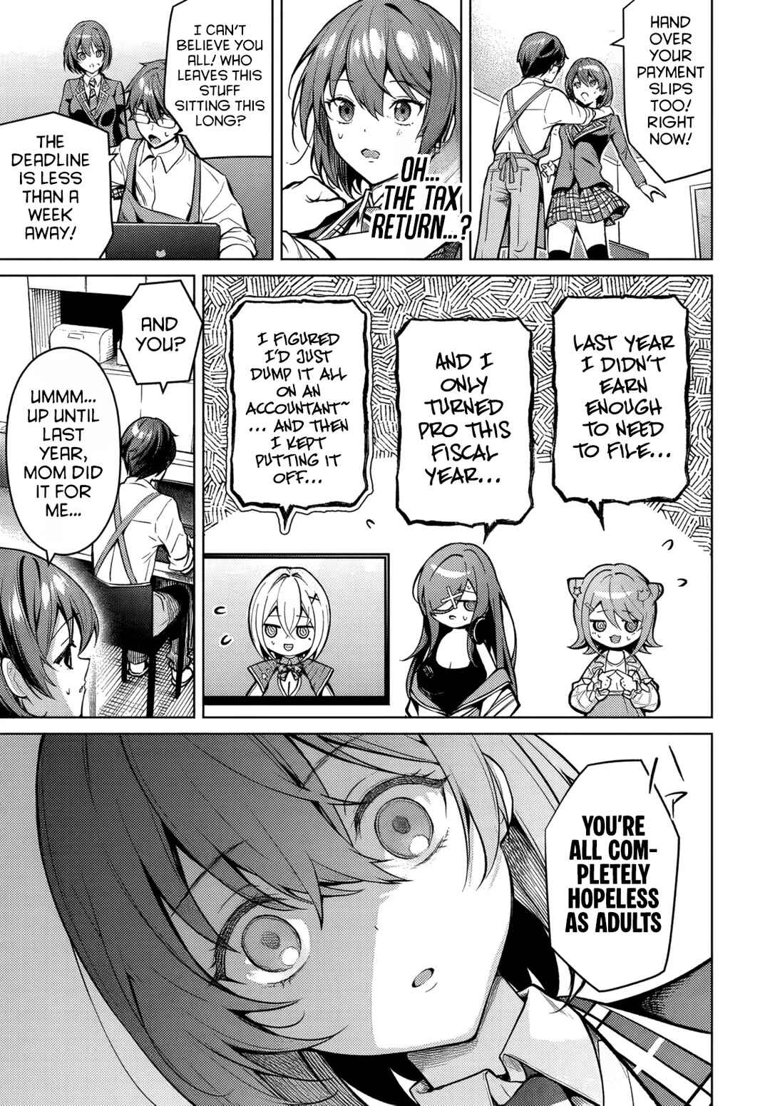 Tier 1 Shimai - Yuumei Yonshimai wa Boku nashi de wa Ikirarenai Chapter 1 - Page 56