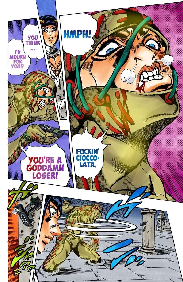 JoJo no Kimyou na Bouken: Part 5 - Ougon no Kaze Color-ban Chapter 124 - Page 12