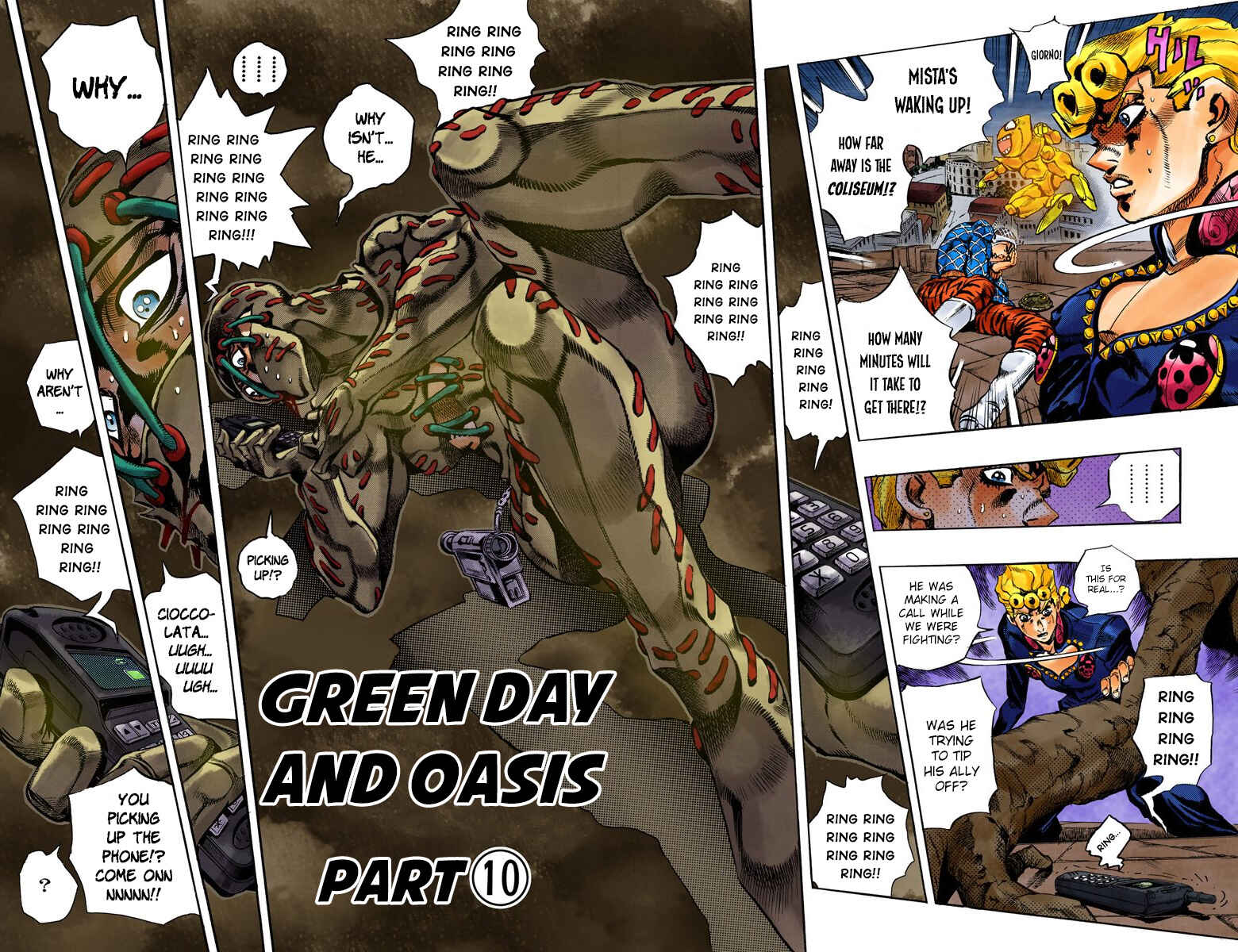 JoJo no Kimyou na Bouken: Part 5 - Ougon no Kaze Color-ban Chapter 124 - Page 4