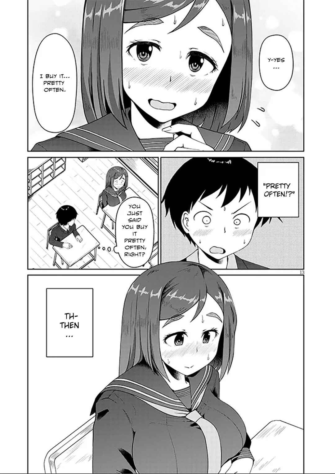 Jimiko na Mitsuba-san ga Boku wo Yuuwaku Suru Chapter 2 - Page 13