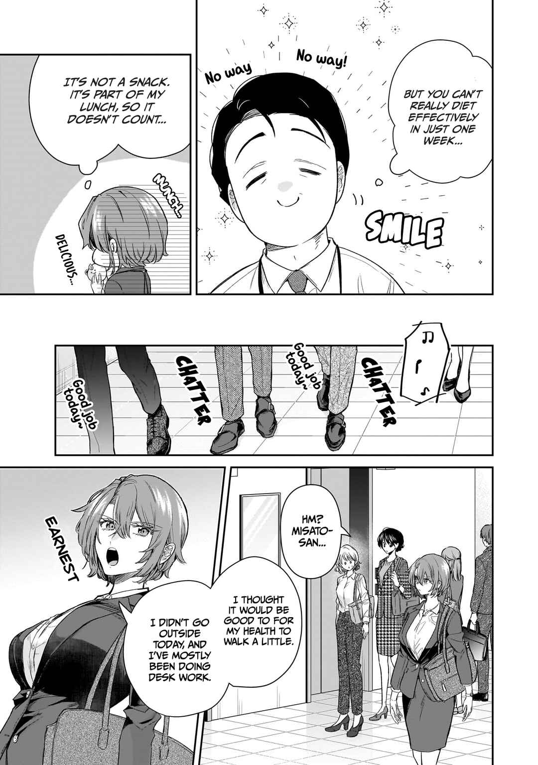Misato-san wa Amasugi Joushi ni Chotto Kibishii Chapter 20 - Page 7