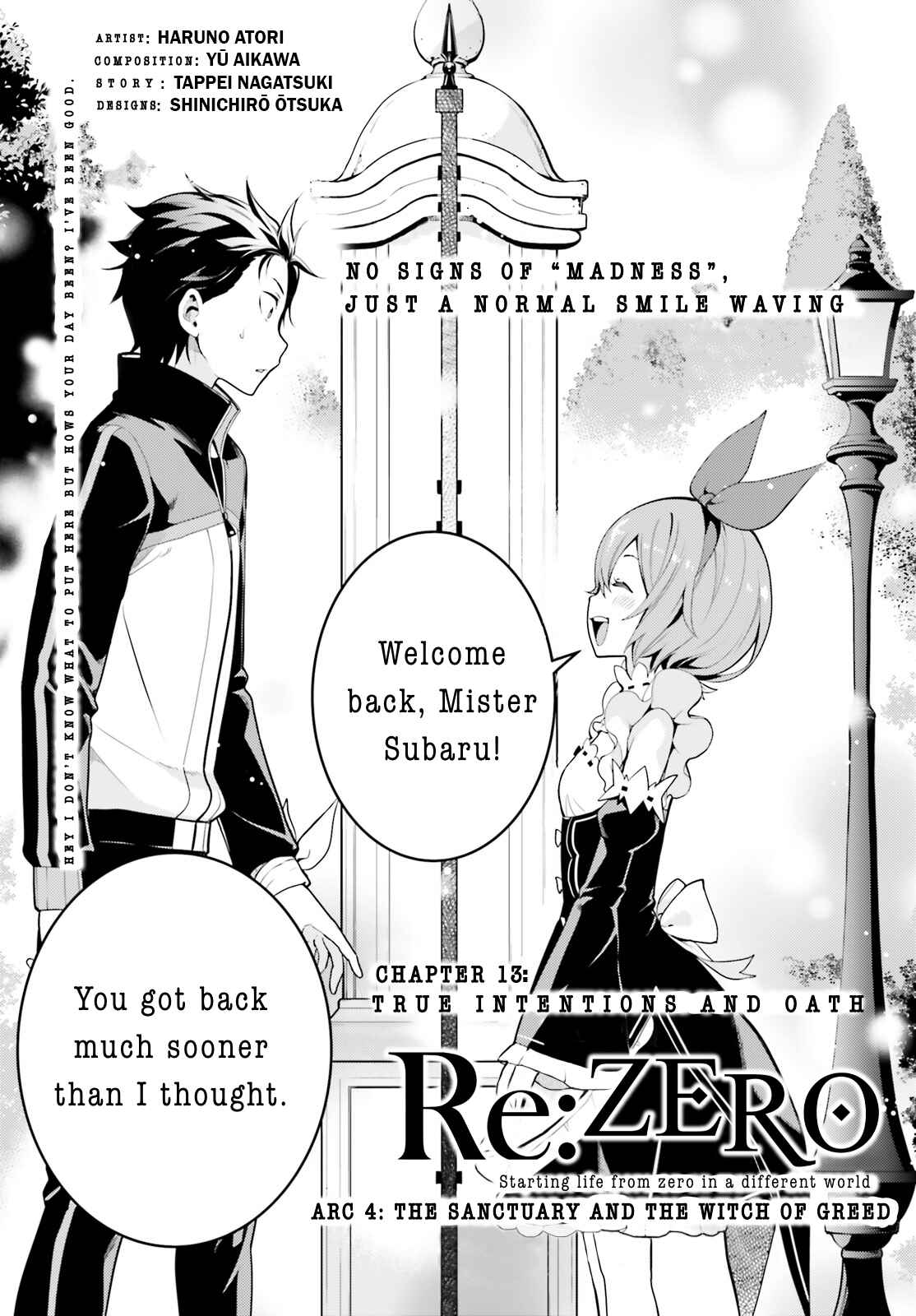 Re:Zero kara Hajimeru Isekai Seikatsu: Dai 4-shou—Seiiki to Gouyoku no Majo Chapter 13 - Page 1