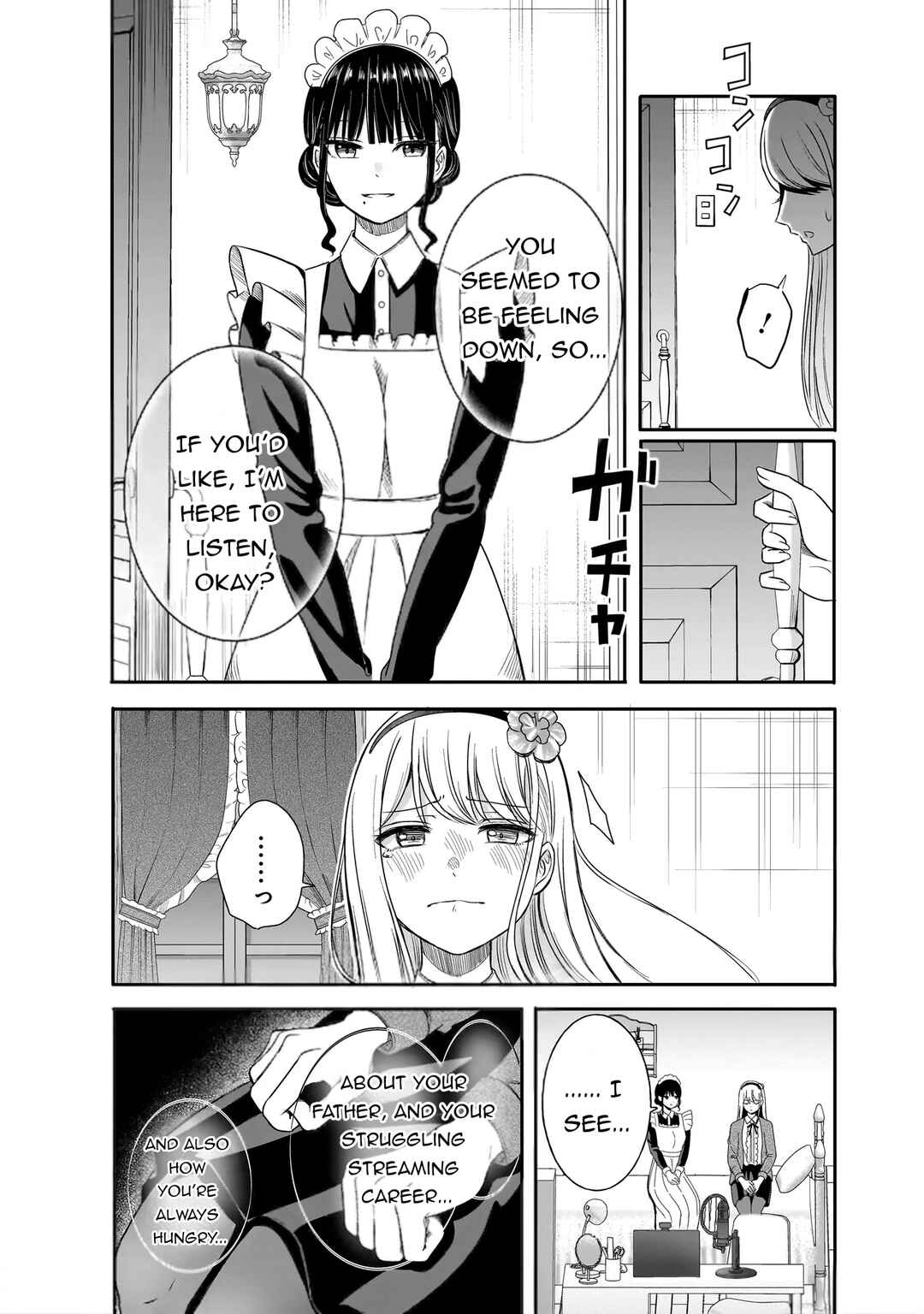 Reijou VTuber wa Maid no Yashoku ni Juurinsareru ~Kindan Gohan de Shokureposei Haishin~ Chapter 1 - Page 17