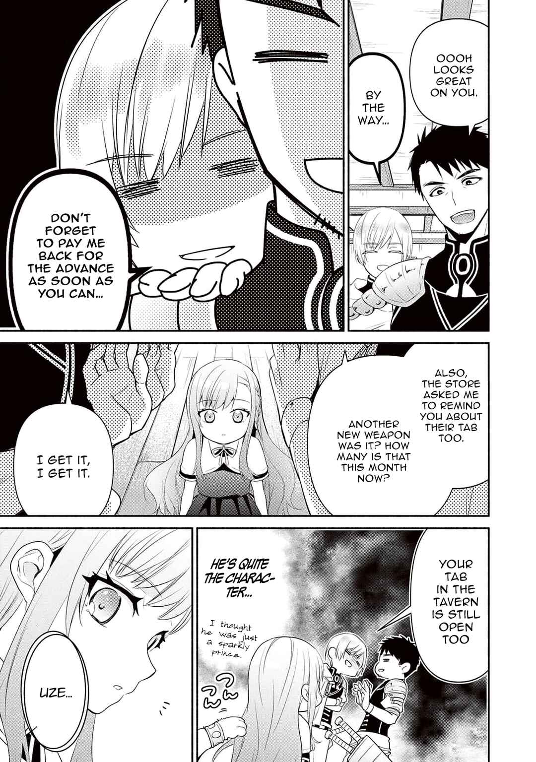 Tensei Youjo.: Shinjuu to Ouji to, Saikyou no Oji-san Youhei-dan no Naka de Ikiru Chapter 2 - Page 13