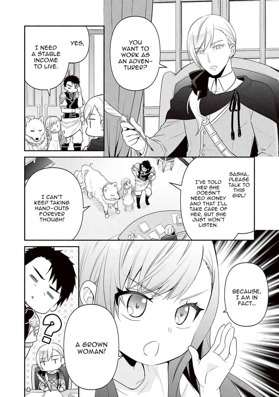 Tensei Youjo.: Shinjuu to Ouji to, Saikyou no Oji-san Youhei-dan no Naka de Ikiru Chapter 2 - Page 2
