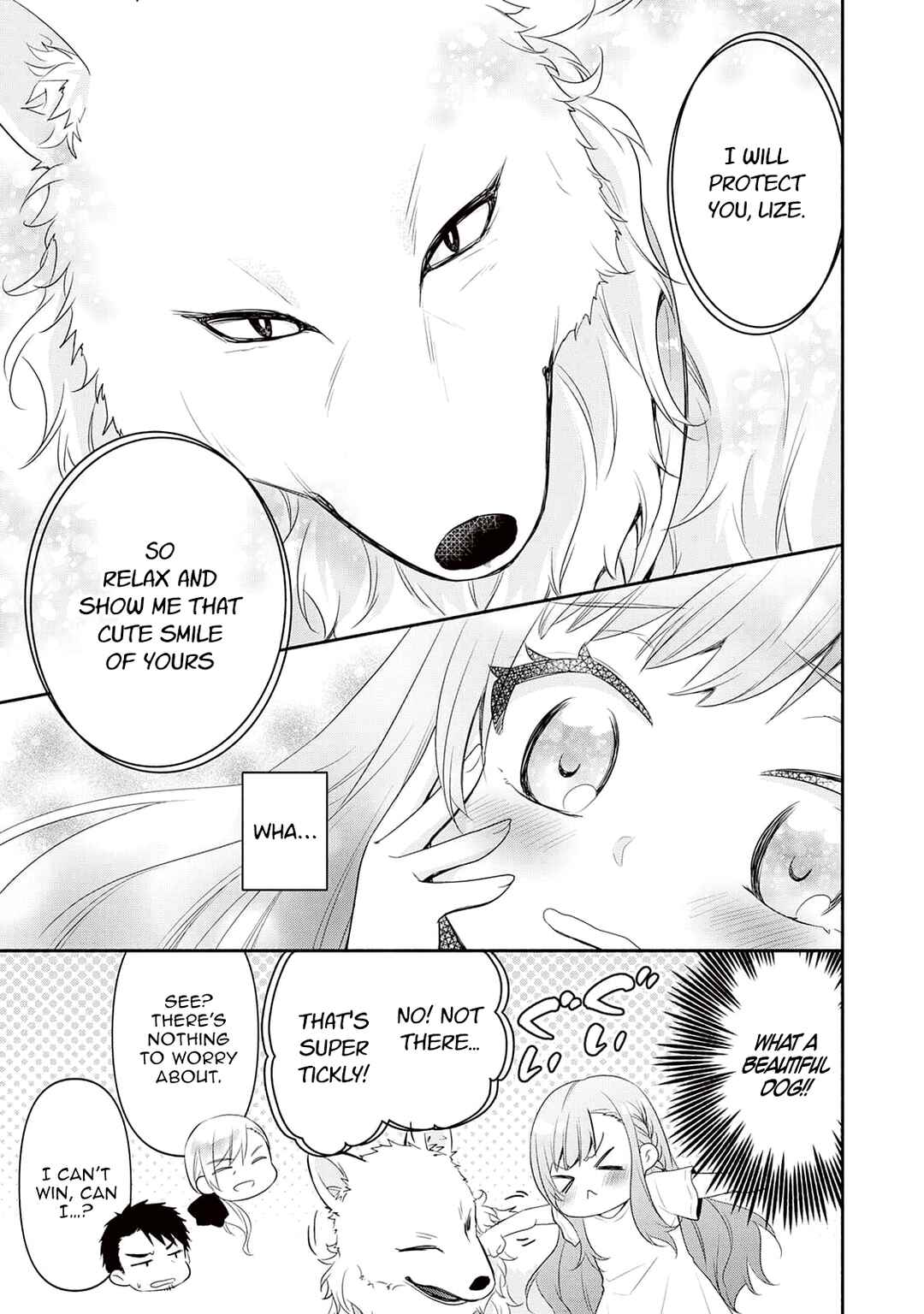 Tensei Youjo.: Shinjuu to Ouji to, Saikyou no Oji-san Youhei-dan no Naka de Ikiru Chapter 2 - Page 5