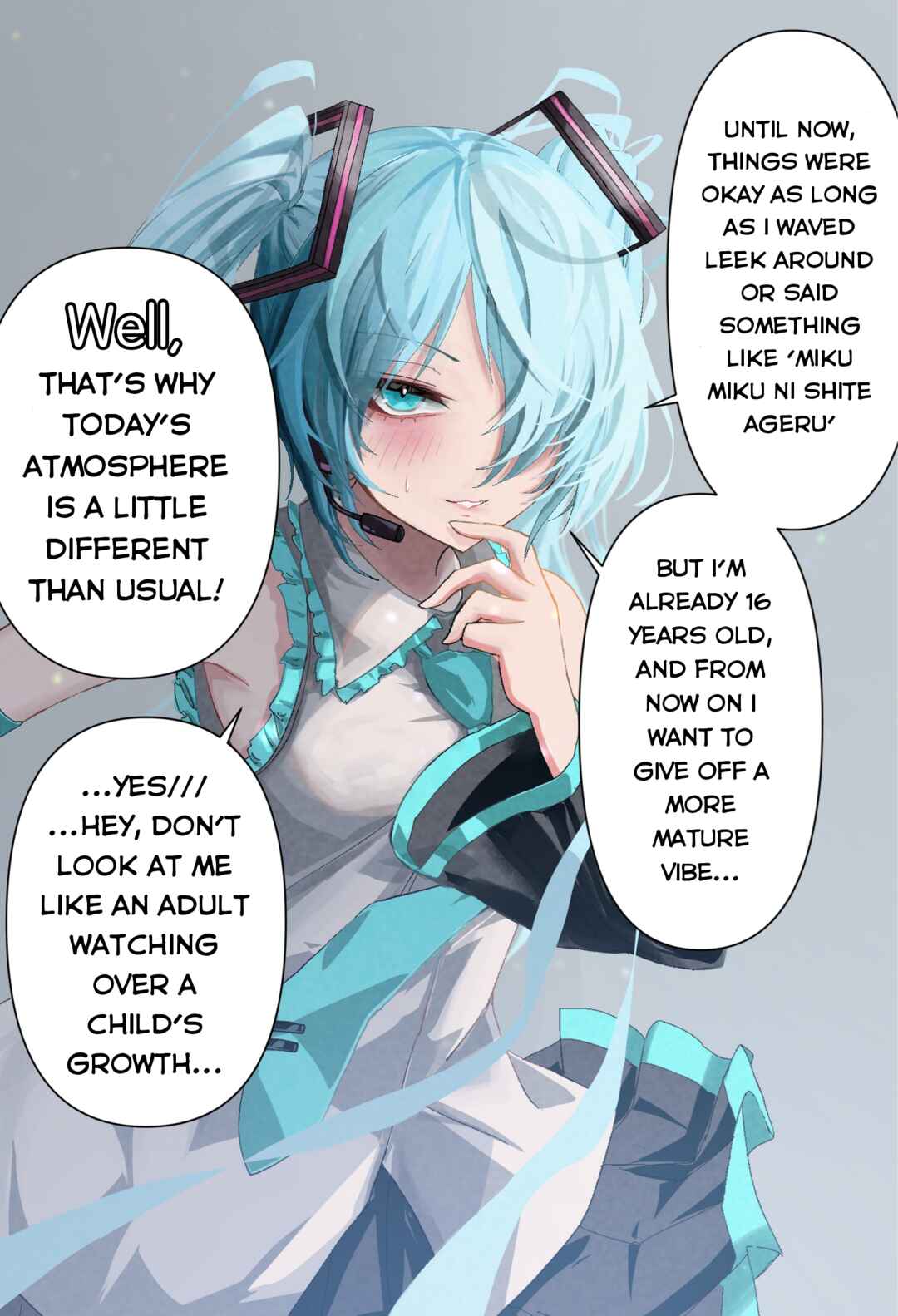 Vocaloid - Hatsune Miku 1 Panel (Doujinshi) Chapter 3 - Page 1