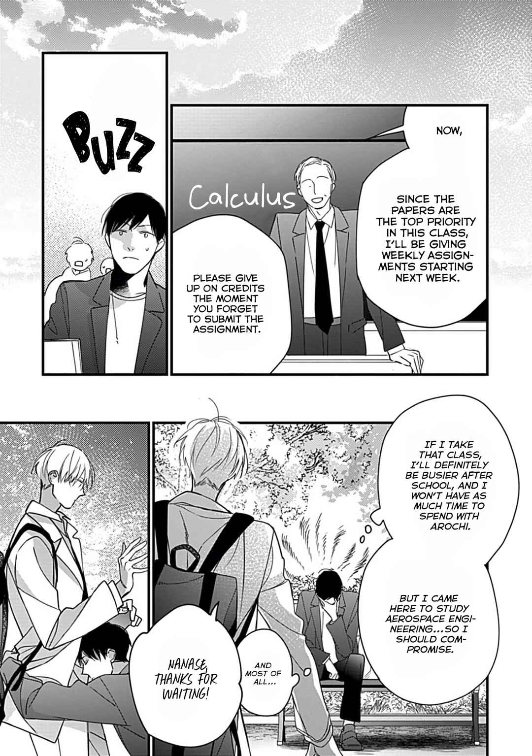 Boku-tachi wa Mada Aoku: Daigaku Nyuugaku-hen Chapter 1 - Page 17