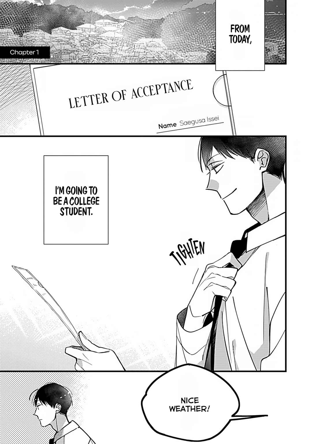 Boku-tachi wa Mada Aoku: Daigaku Nyuugaku-hen Chapter 1 - Page 7