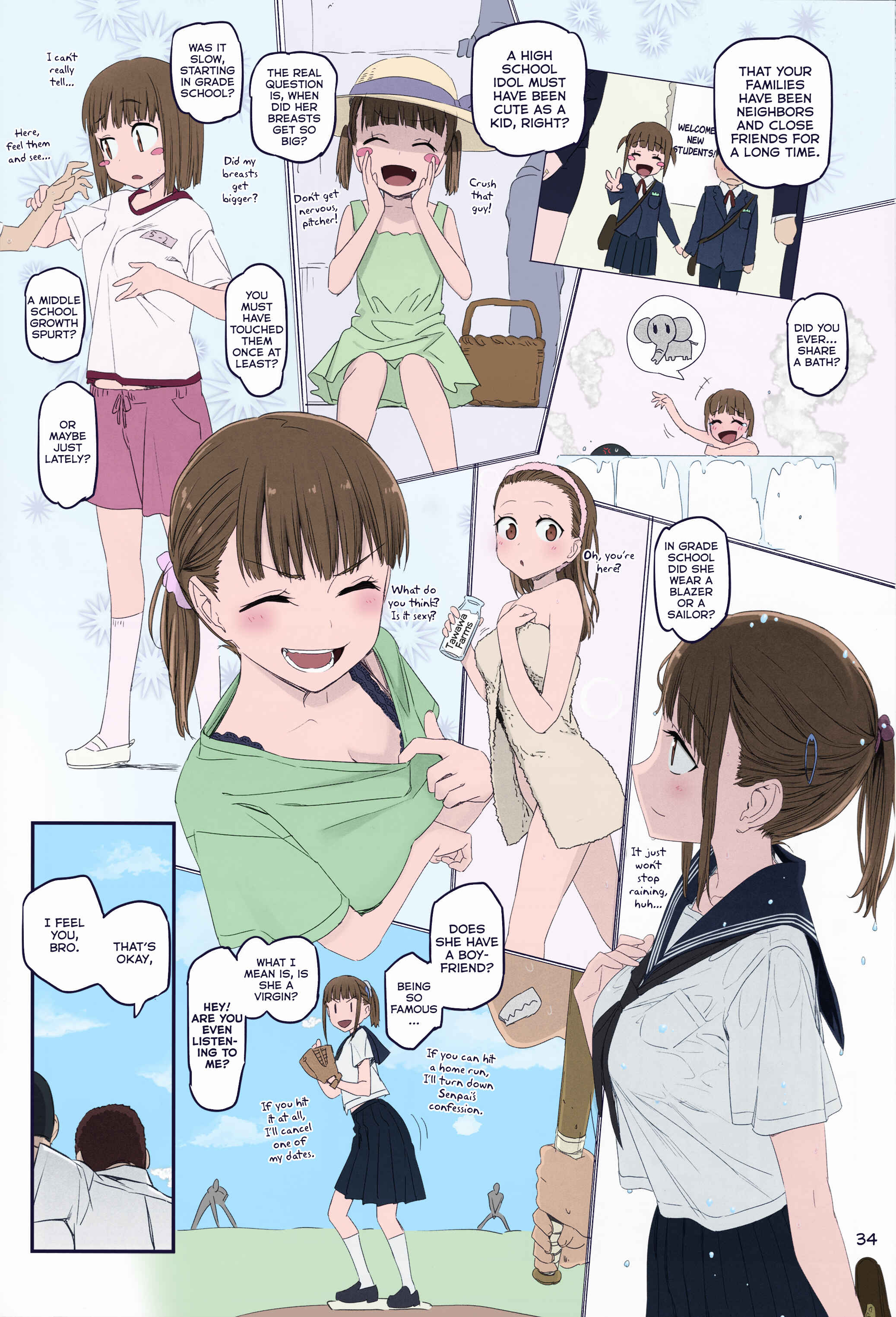 Getsuyoubi no Tawawa (Twitter Webcomic) (Fan Colored) Chapter 16 - Page 10
