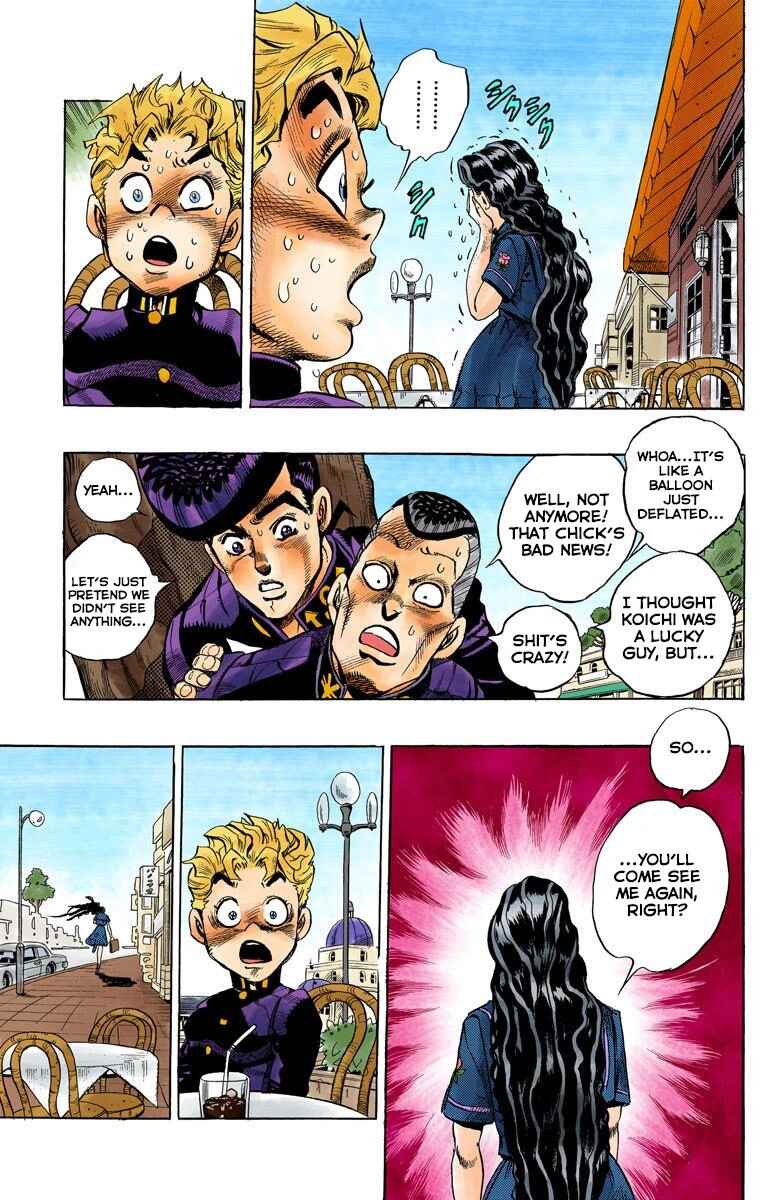 JoJo no Kimyou na Bouken: Part 4 - Diamond wa Kudakenai Color-ban Chapter 29 - Page 19